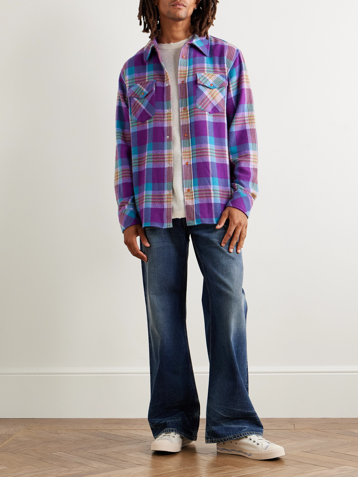Checked Cashmere Shirt — 2