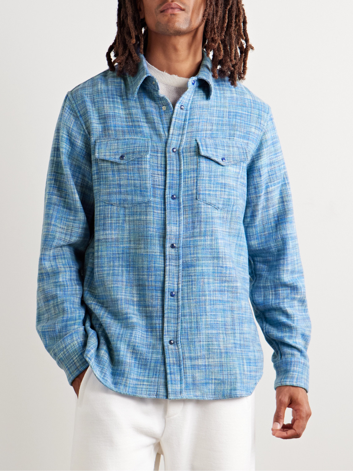 Space-Dyed Cashmere Shirt