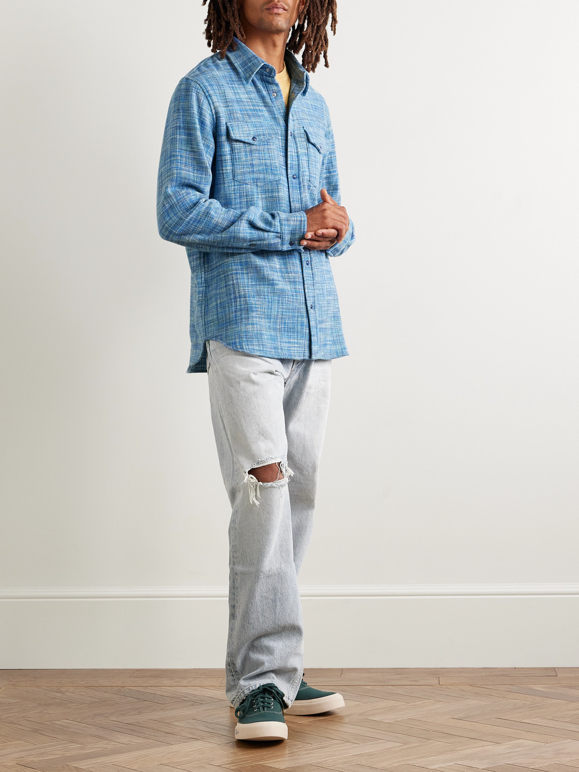 Space-Dyed Cashmere Shirt — 2
