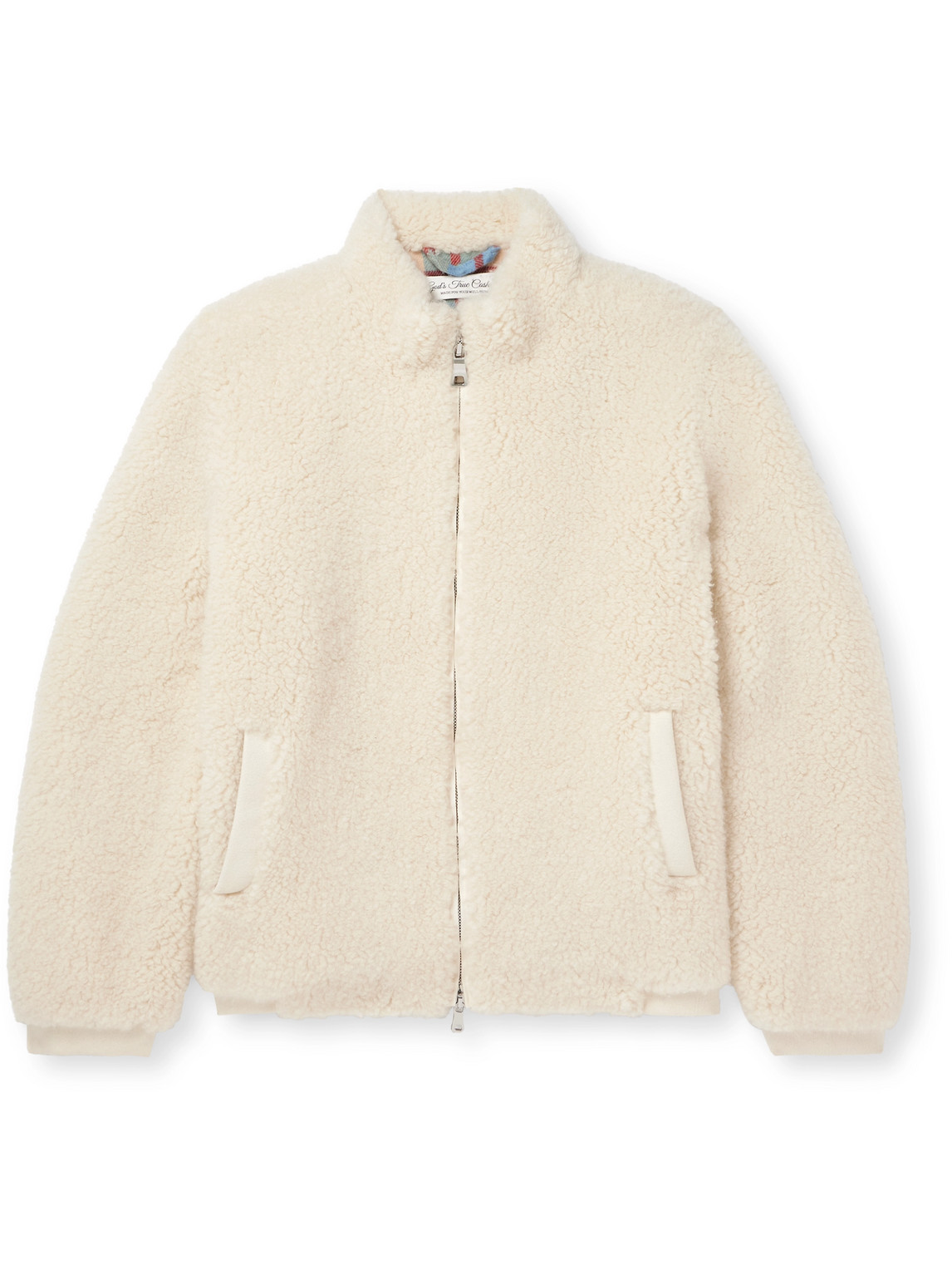 God's True Cashmere T-bird Cashmere-fleece Jacket In Neutrals