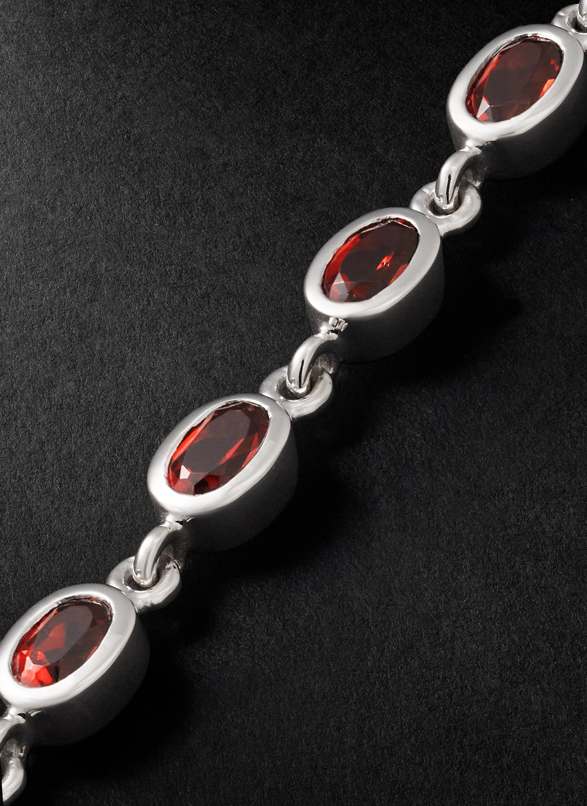 Pattaraphan Baby Ying 14-karat White Gold Garnet Bracelet In Red