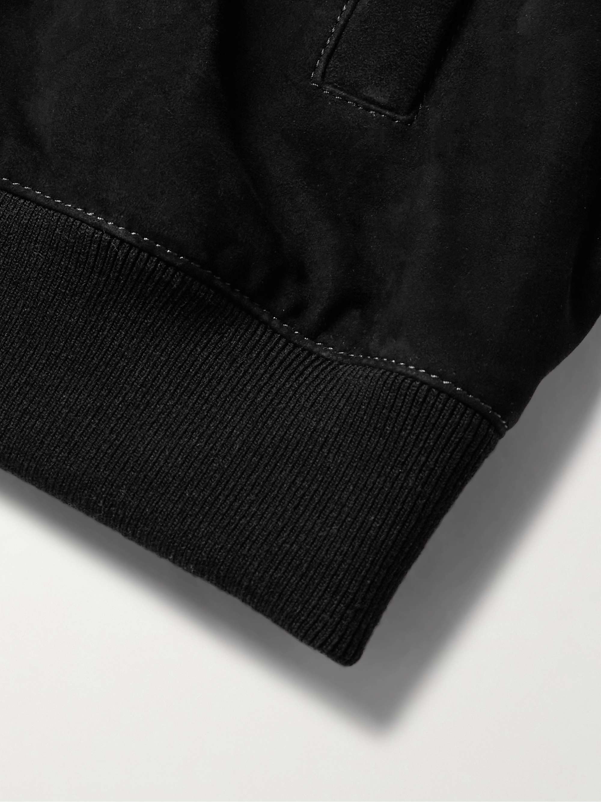 MR P. Suede Bomber Jacket