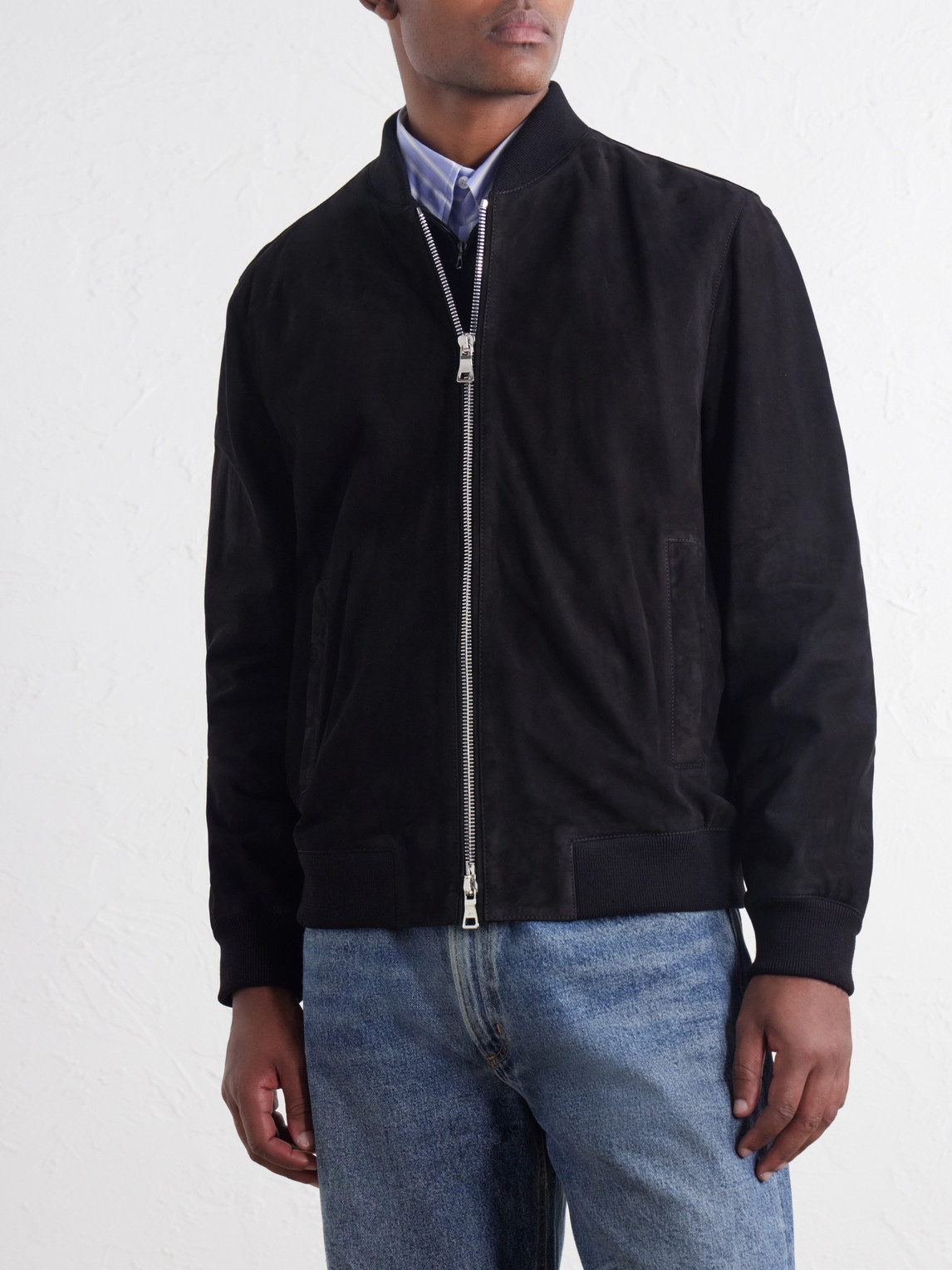 Mr P. - Suede Bomber Jacket