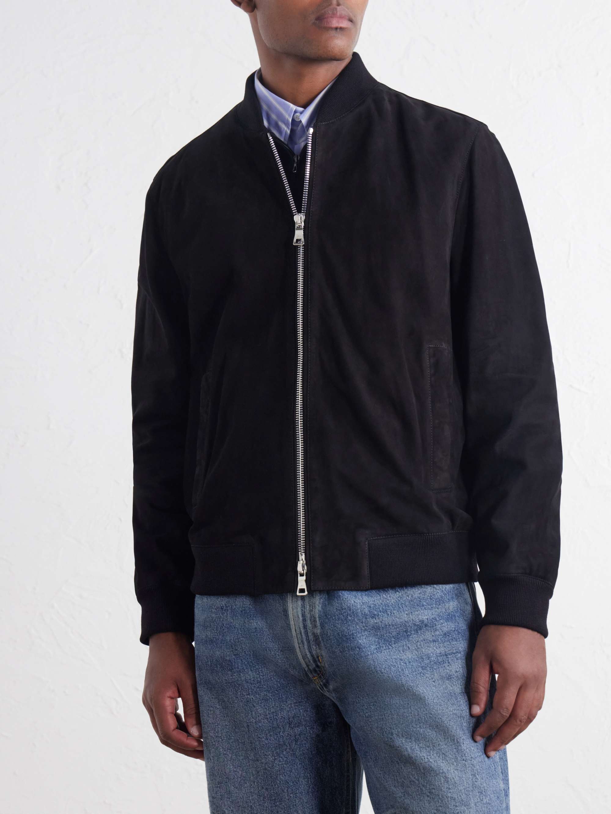 MR P. Suede Bomber Jacket