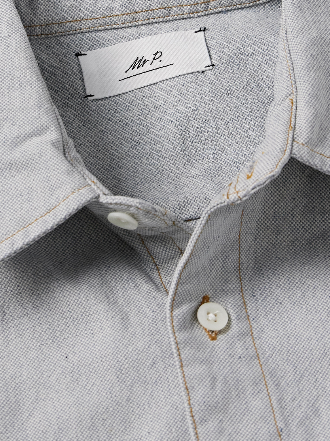  Mr P. - Canvas Overshirt - Men - Gray - Xs 