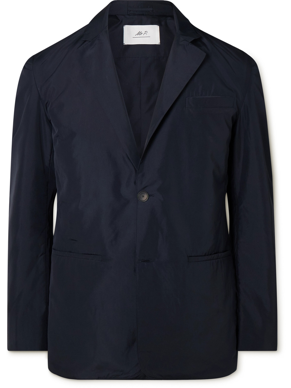 Padded Recycled-Shell Blazer