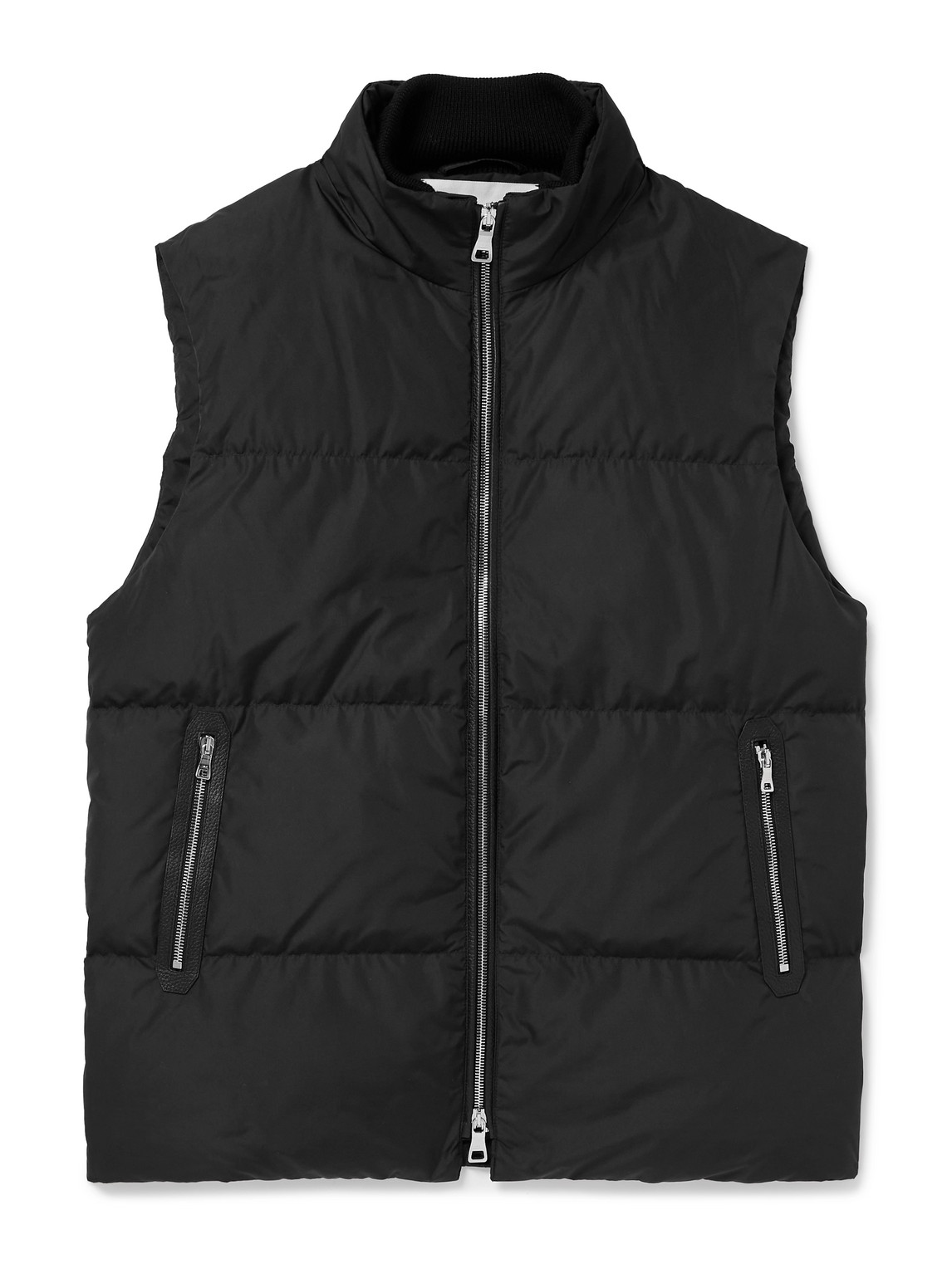 Padded Recycled-Shell Hooded Down Gilet