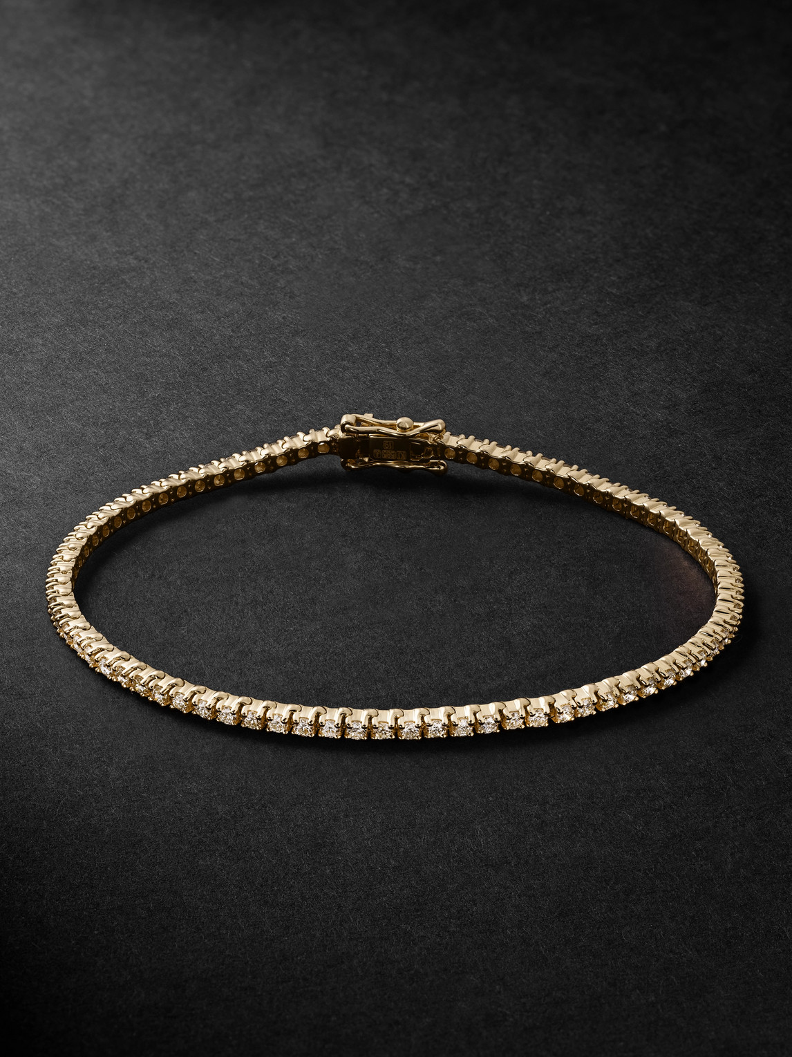 KOLOURS JEWELRY Spectra Gold Diamond Tennis Bracelet - Men