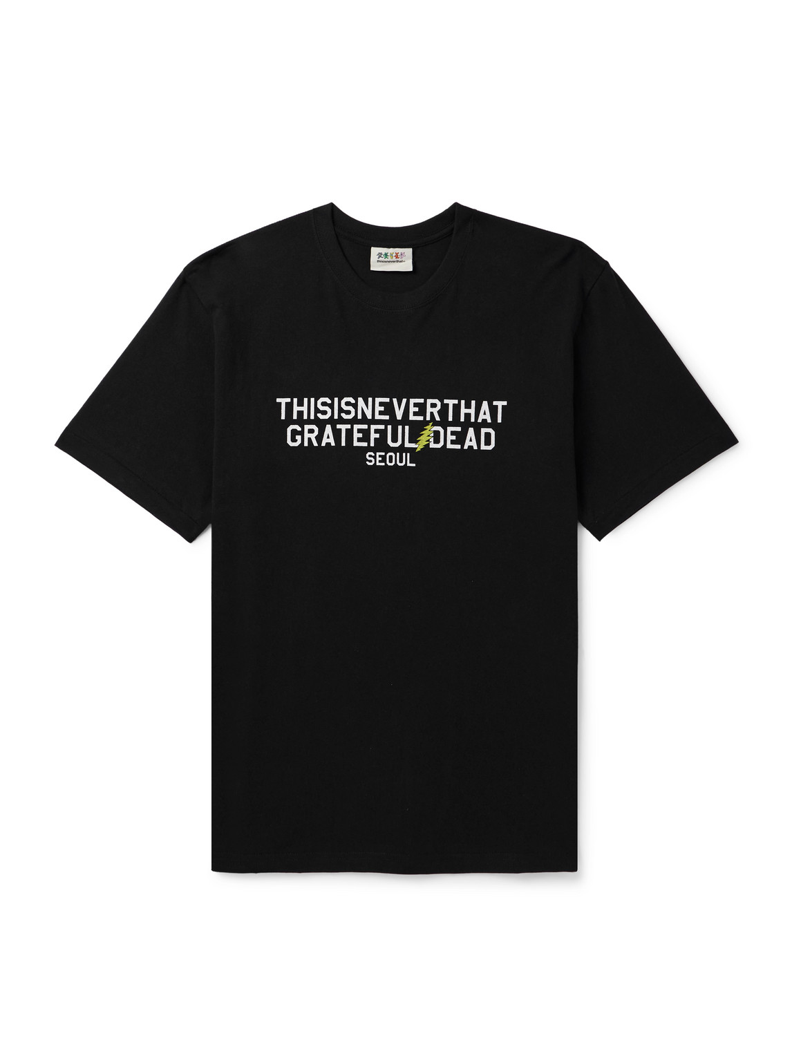 Thisisneverthat Grateful Dead Seoul Tour Logo-print Cotton-jersey T-shirt In Multi