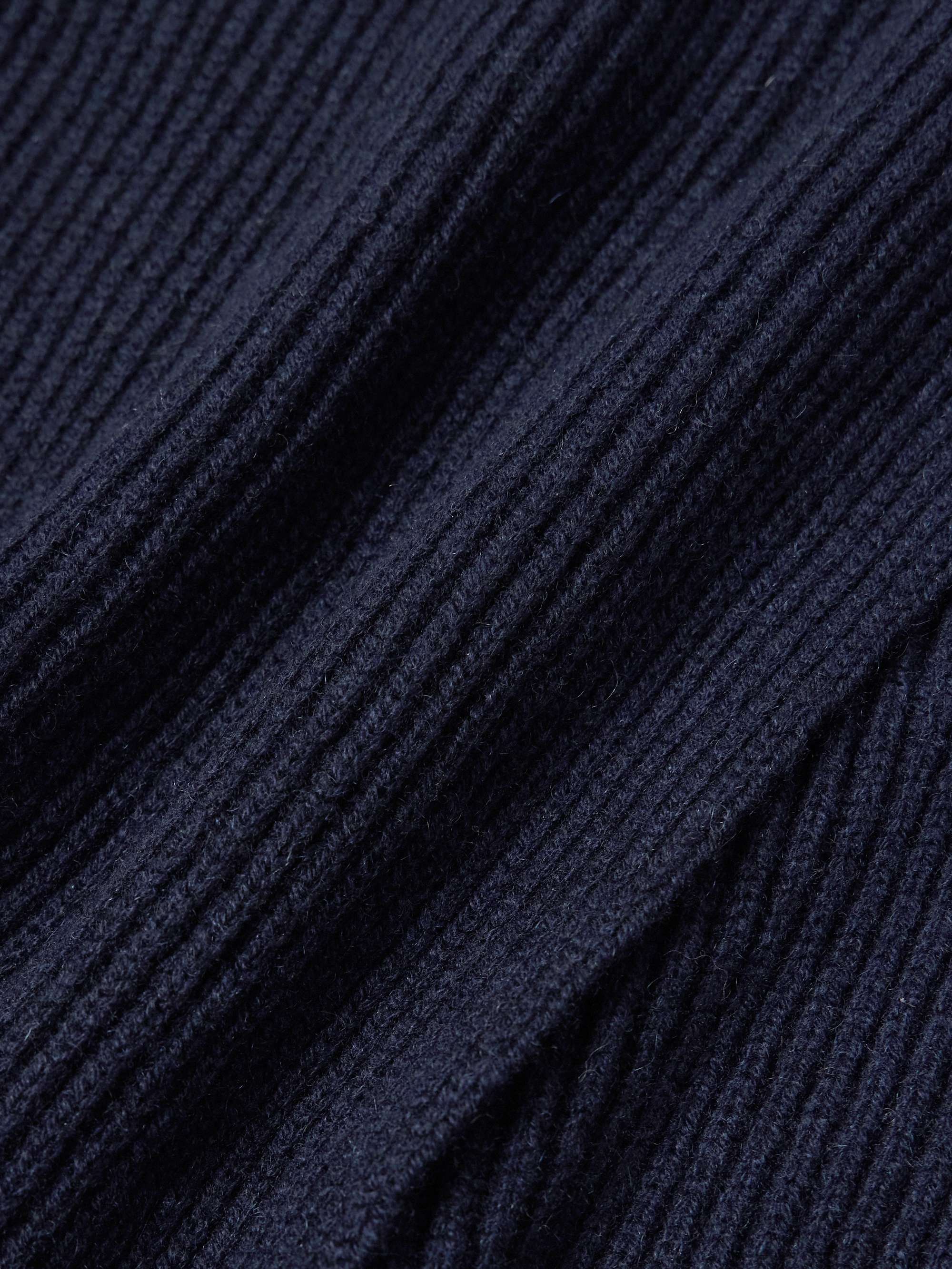 JOHNSTONS OF ELGIN Ribbed Cashmere Scarf
