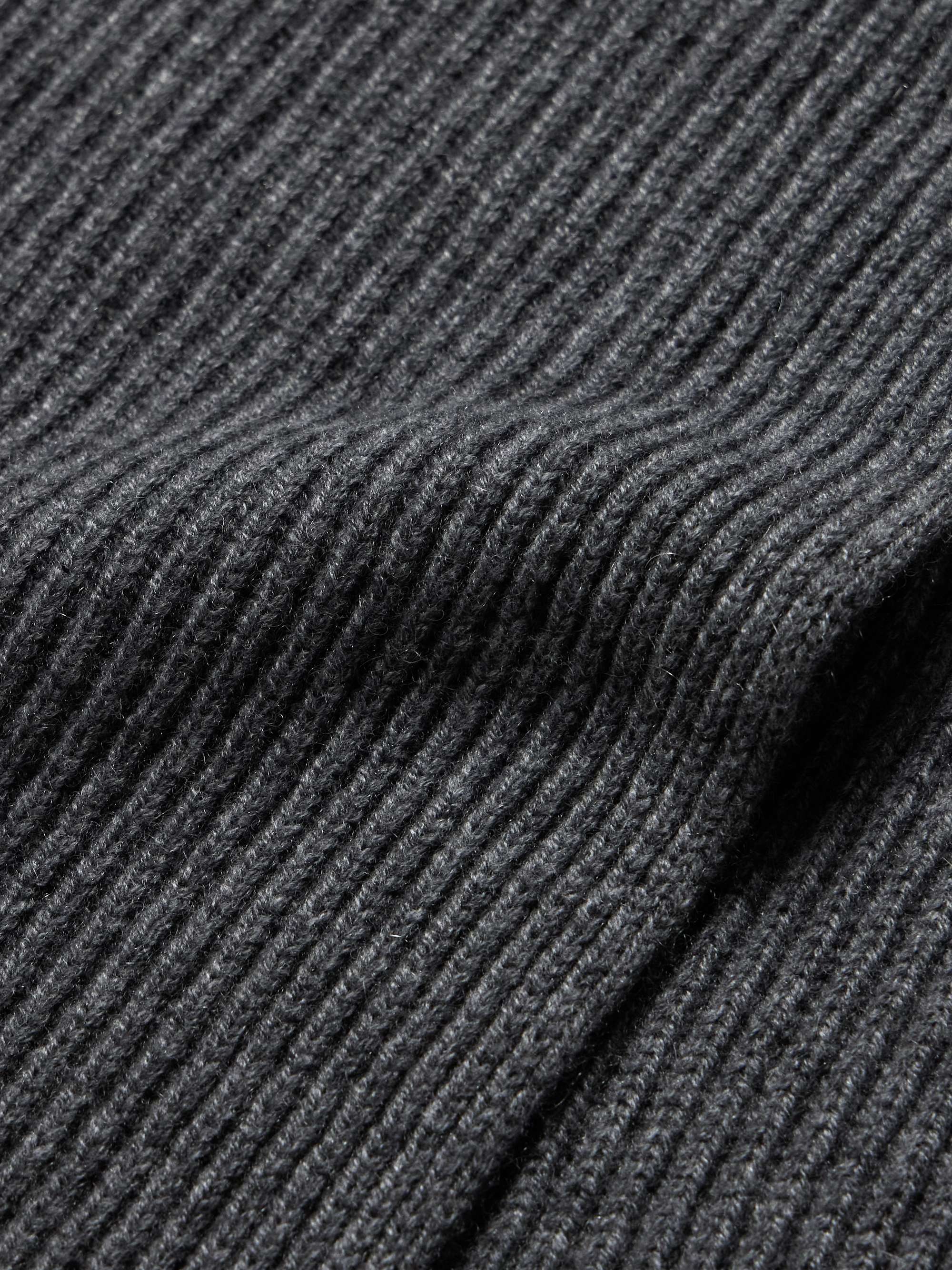 JOHNSTONS OF ELGIN Ribbed Cashmere Scarf