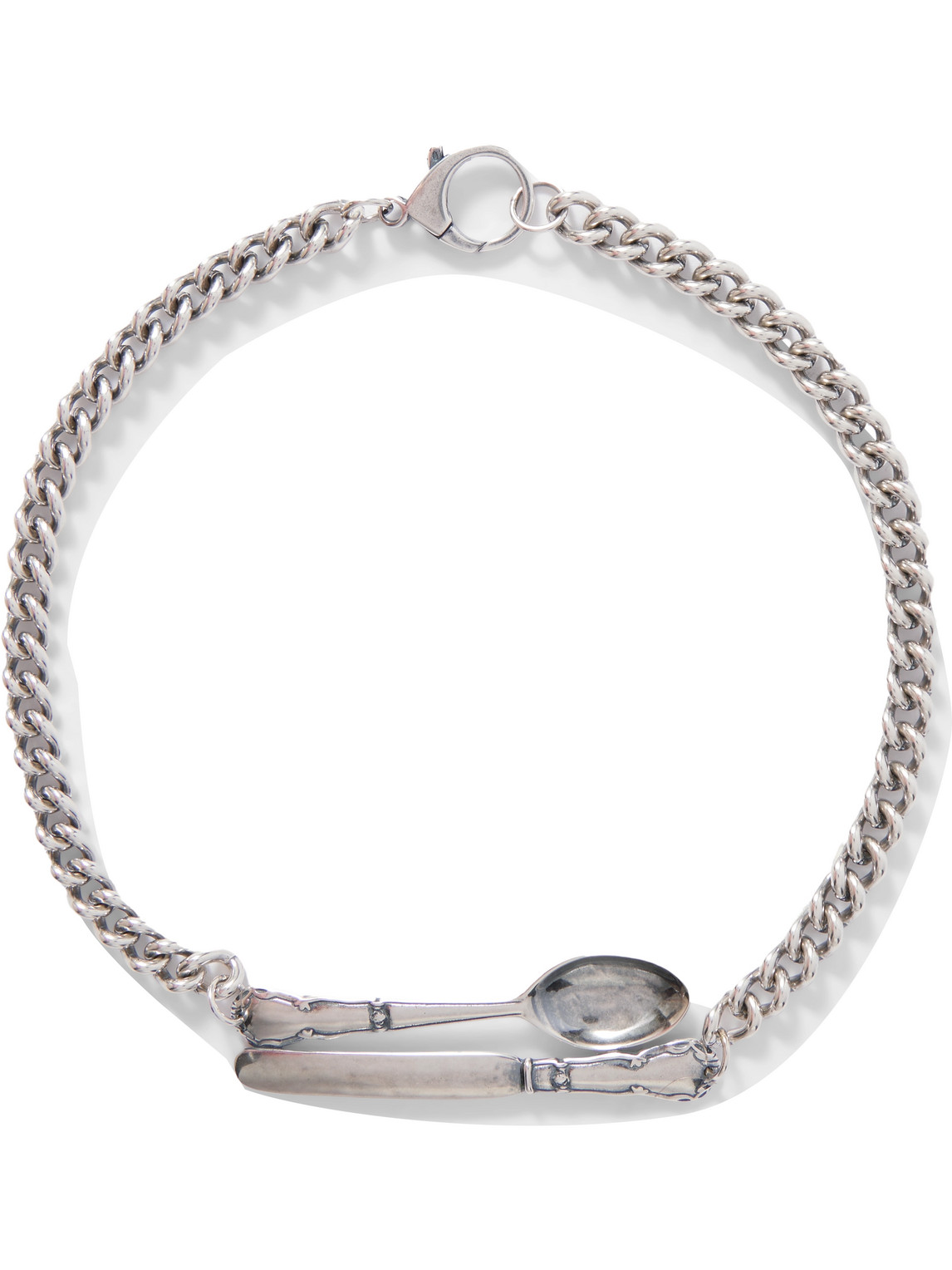 Enfants Riches Deprimes Spoon And Knife Silver Necklace