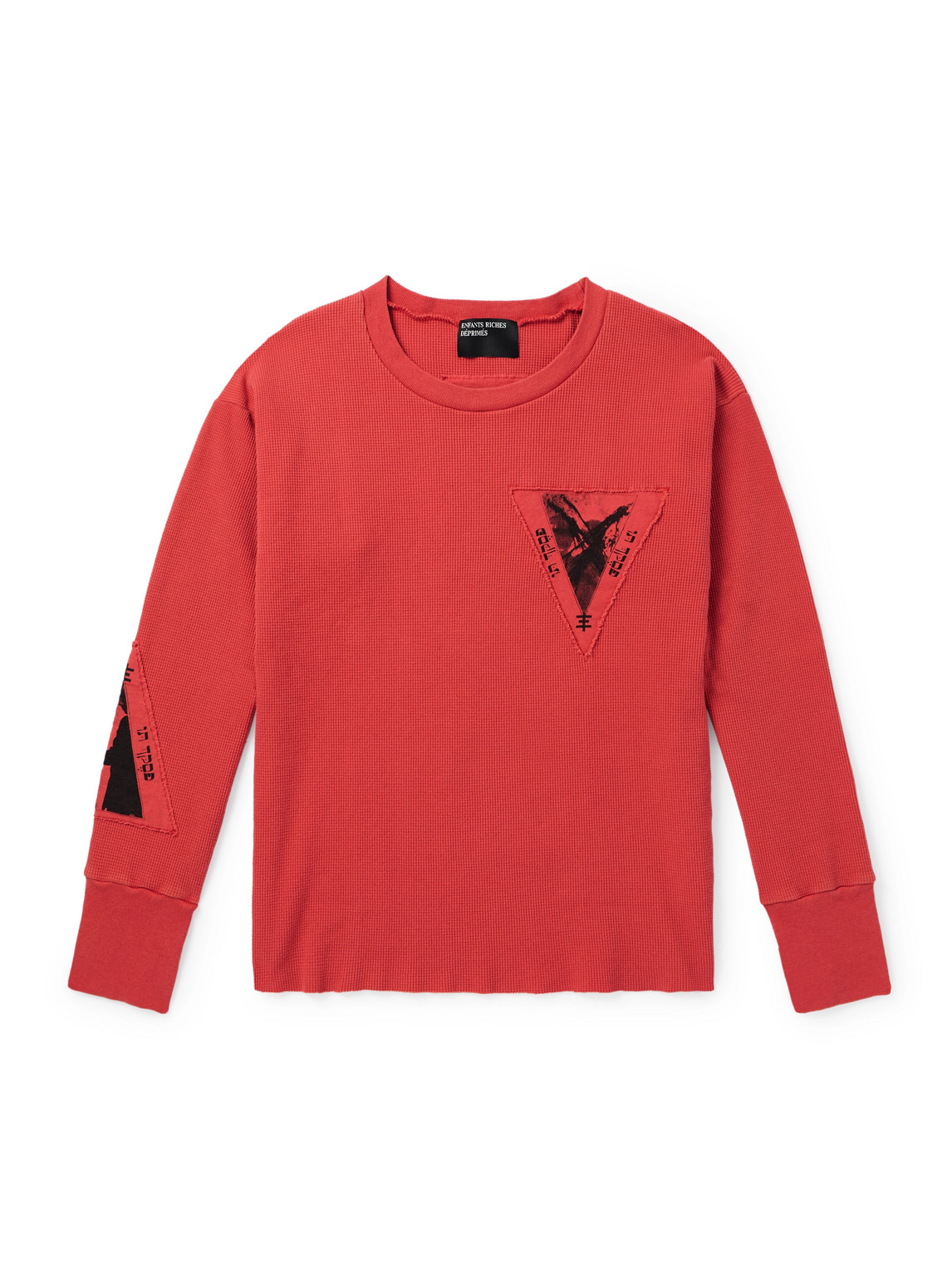 Assemblage Slim-Fit Appliquéd Waffle-Knit Cotton-Jersey T-Shirt
