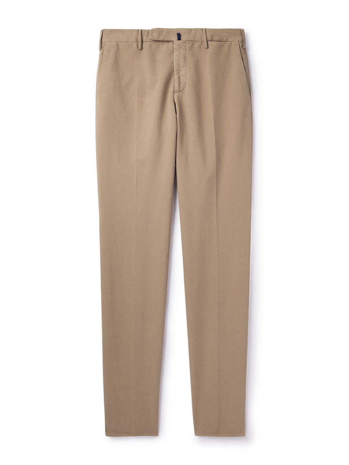 Incotex Straight-leg Cotton-blend Trousers In Neutrals