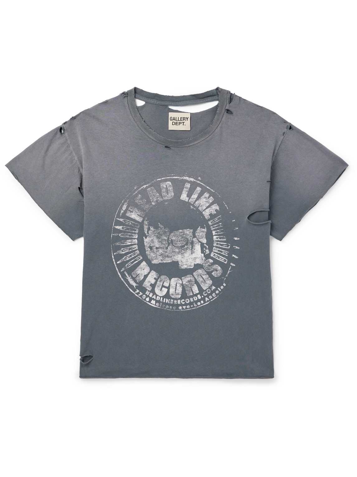 Grailed Distressed Glittered Printed Cotton-Jersey T-Shirt