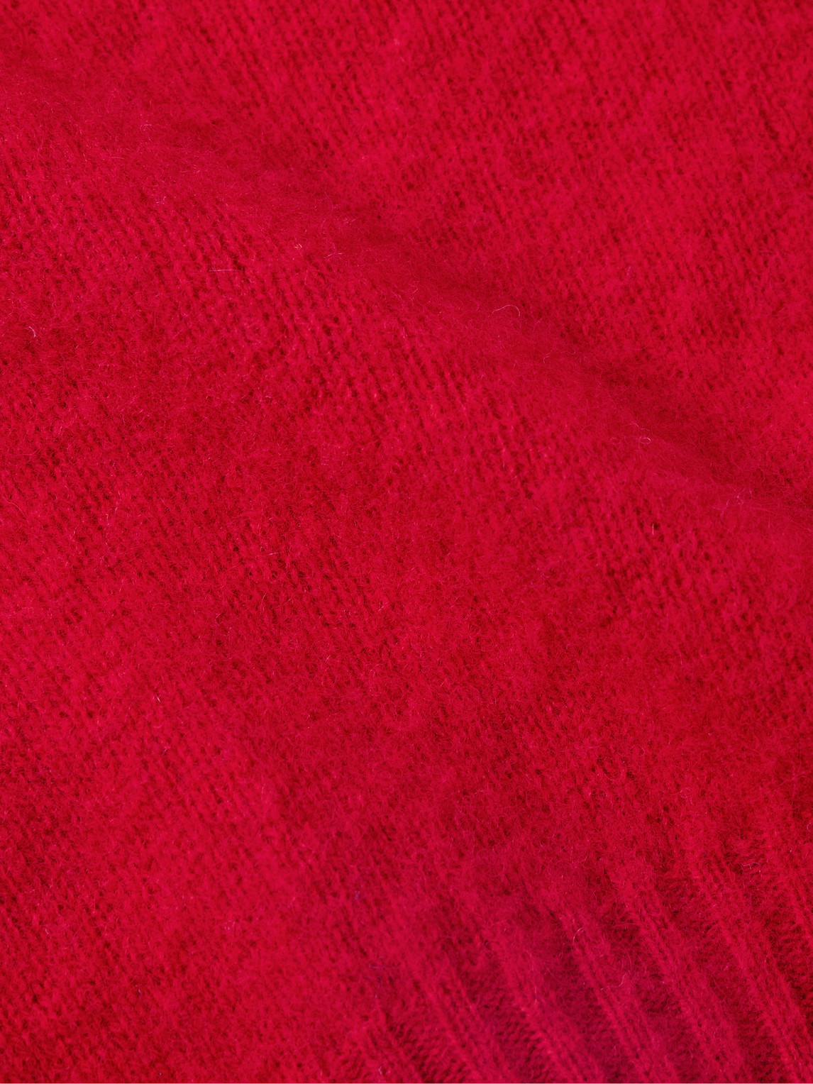Shop Drake's Brushed Shetland Wool Sweater In Red
