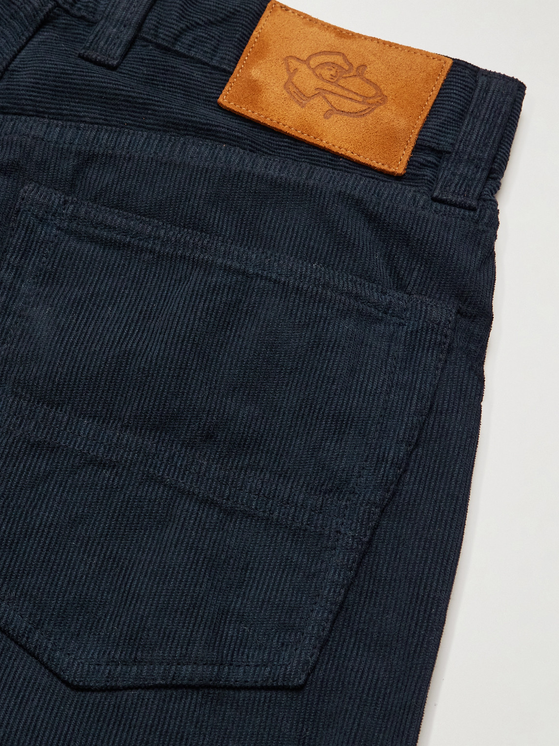 DRAKE'S STRAIGHT-LEG COTTON-CORDUROY TROUSERS