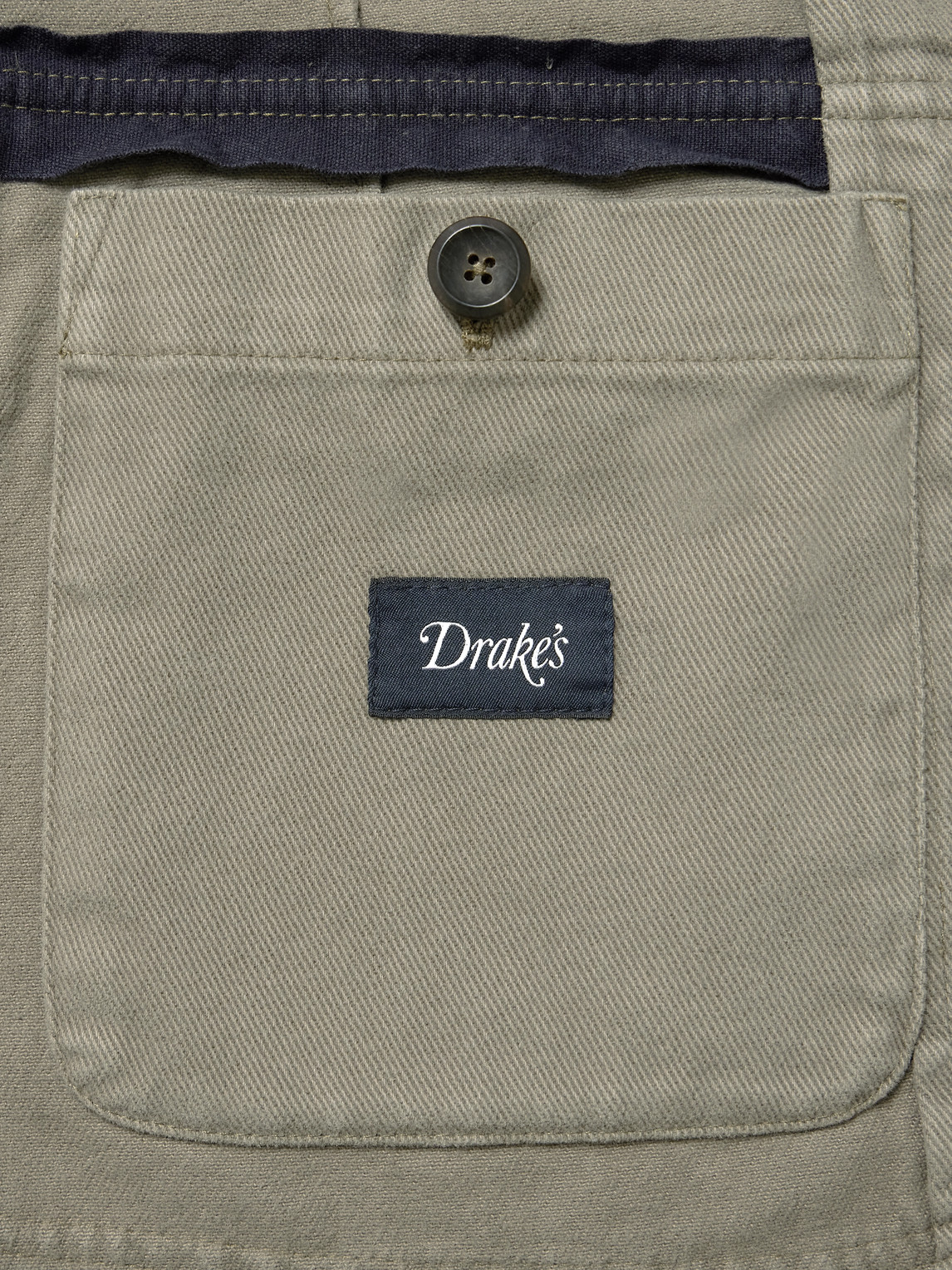 Shop Drake's Mk. 1 Games Unstructured Cotton-twill Suit Jacket In Green