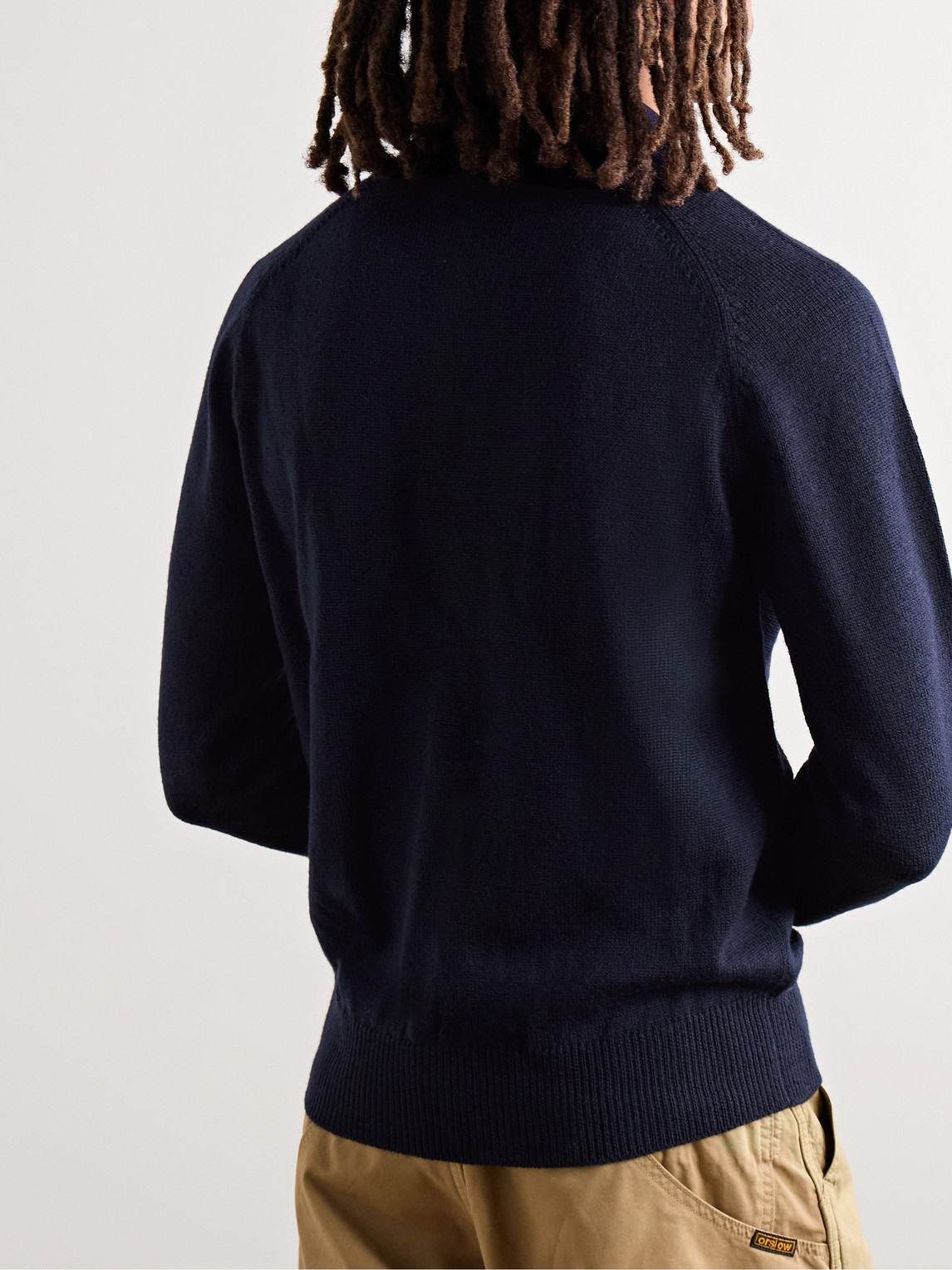DRAKE'S MERINO WOOL POLO SHIRT