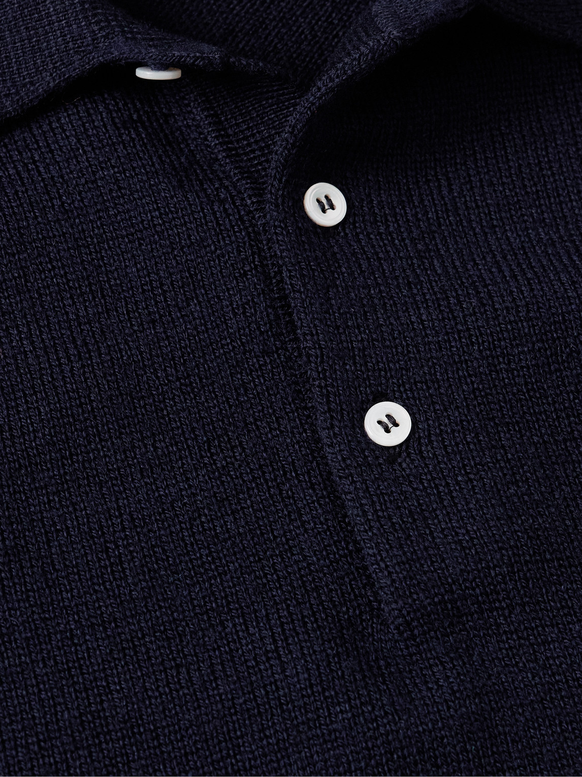 DRAKE'S MERINO WOOL POLO SHIRT