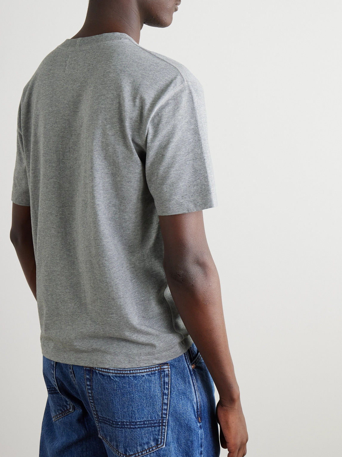 DRAKE'S HIKING COTTON-JERSEY T-SHIRT