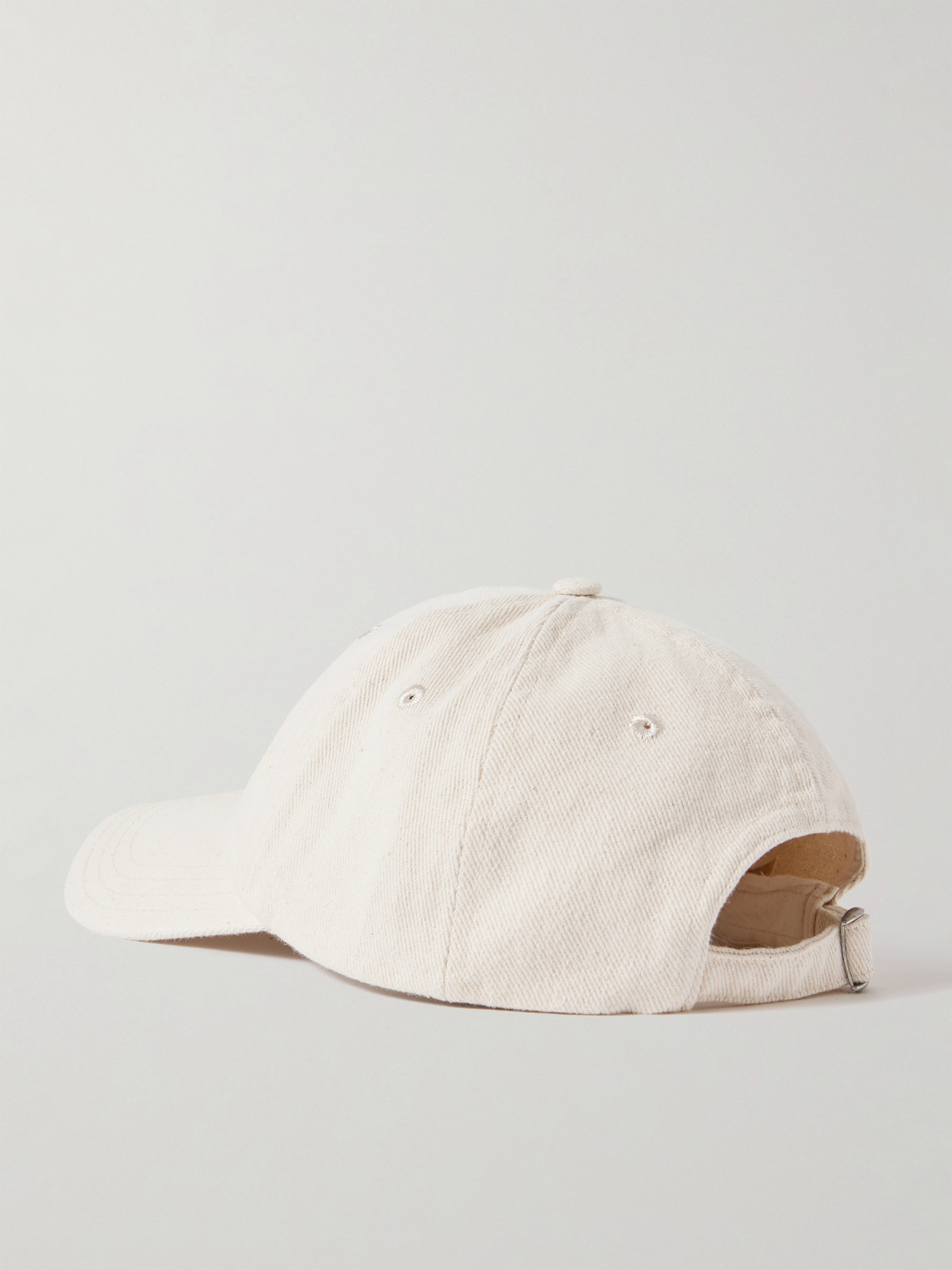 DRAKE'S LOGO-EMBROIDERED COTTON-TWILL BASEBALL CAP 