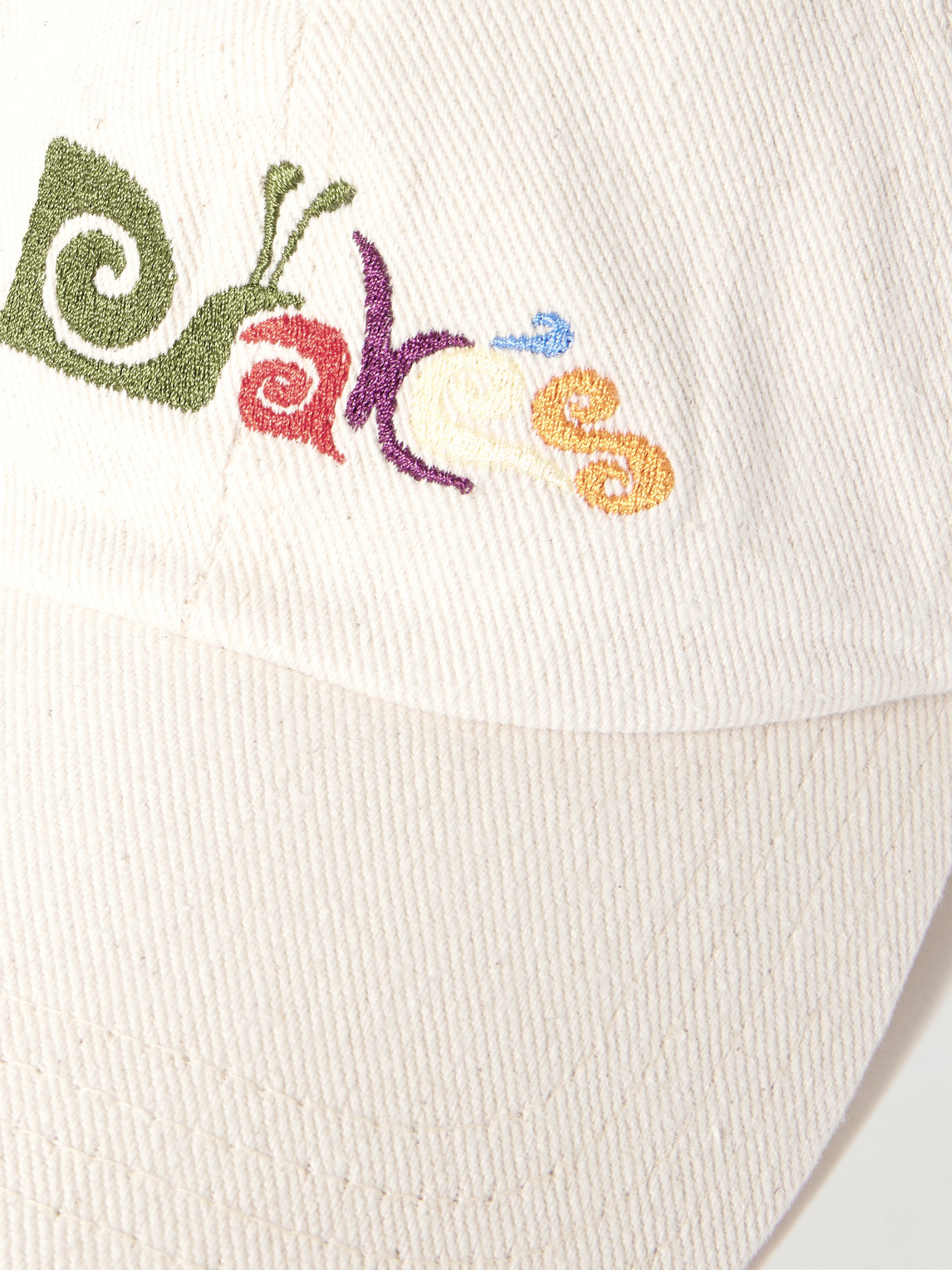 DRAKE'S LOGO-EMBROIDERED COTTON-TWILL BASEBALL CAP 