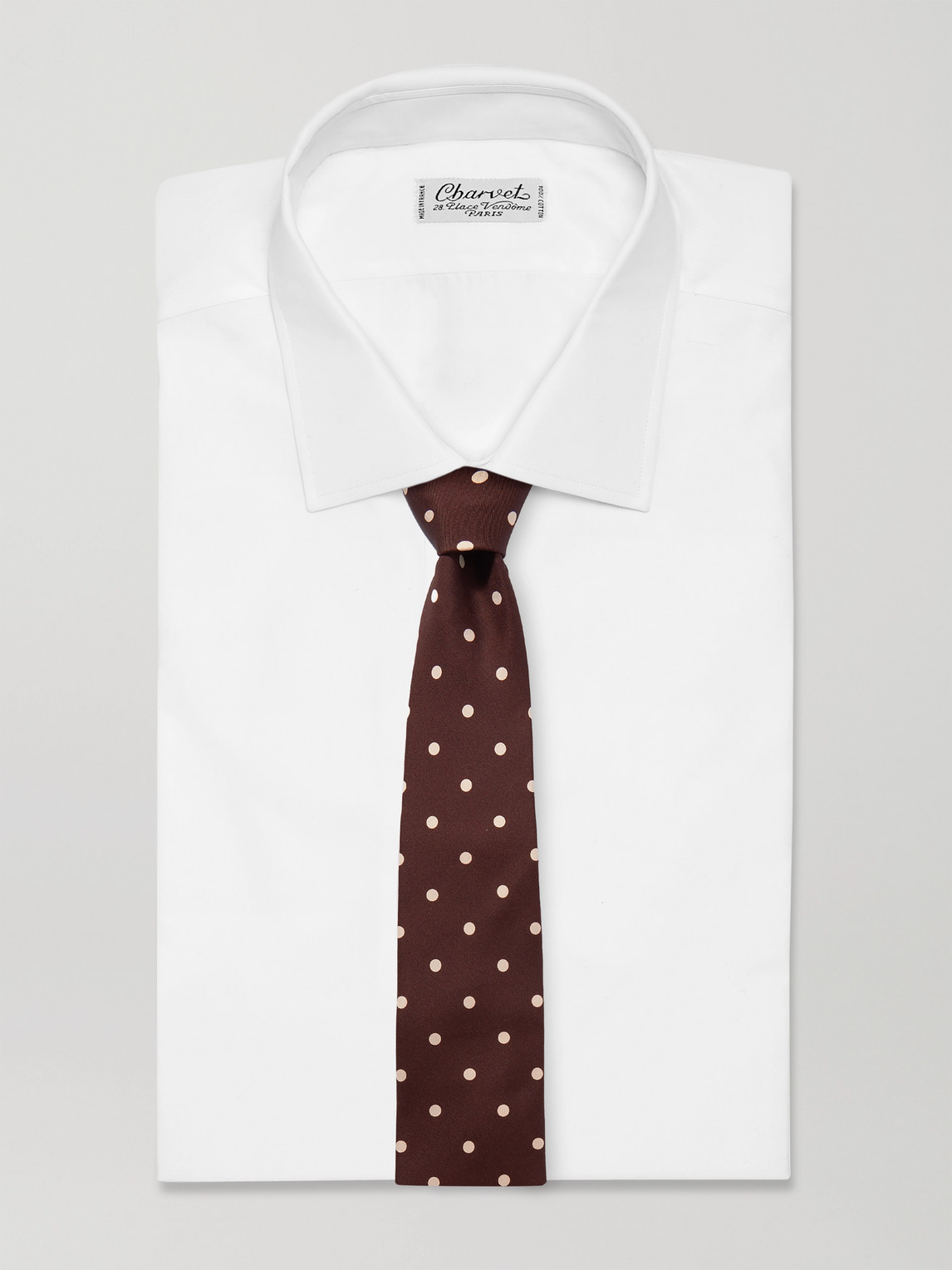 DRAKE'S 8CM POLKA-DOT SILK-TWILL TIE