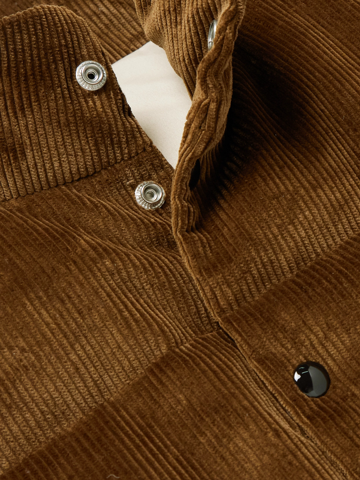 DRAKE'S QUILTED COTTON-CORDUROY DOWN GILET 