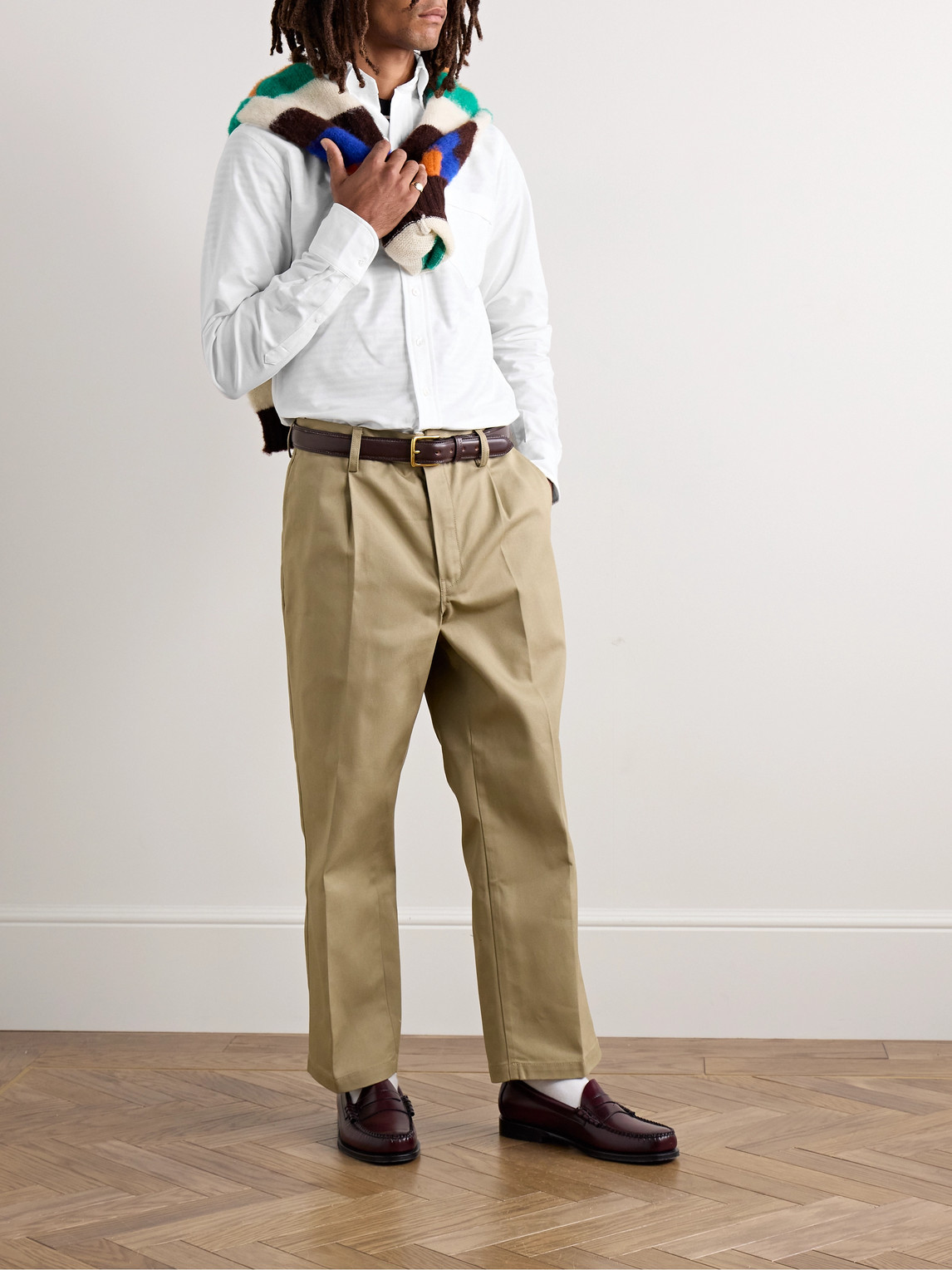 Slim-Fit Button-Down Collar Cotton Oxford Shirt