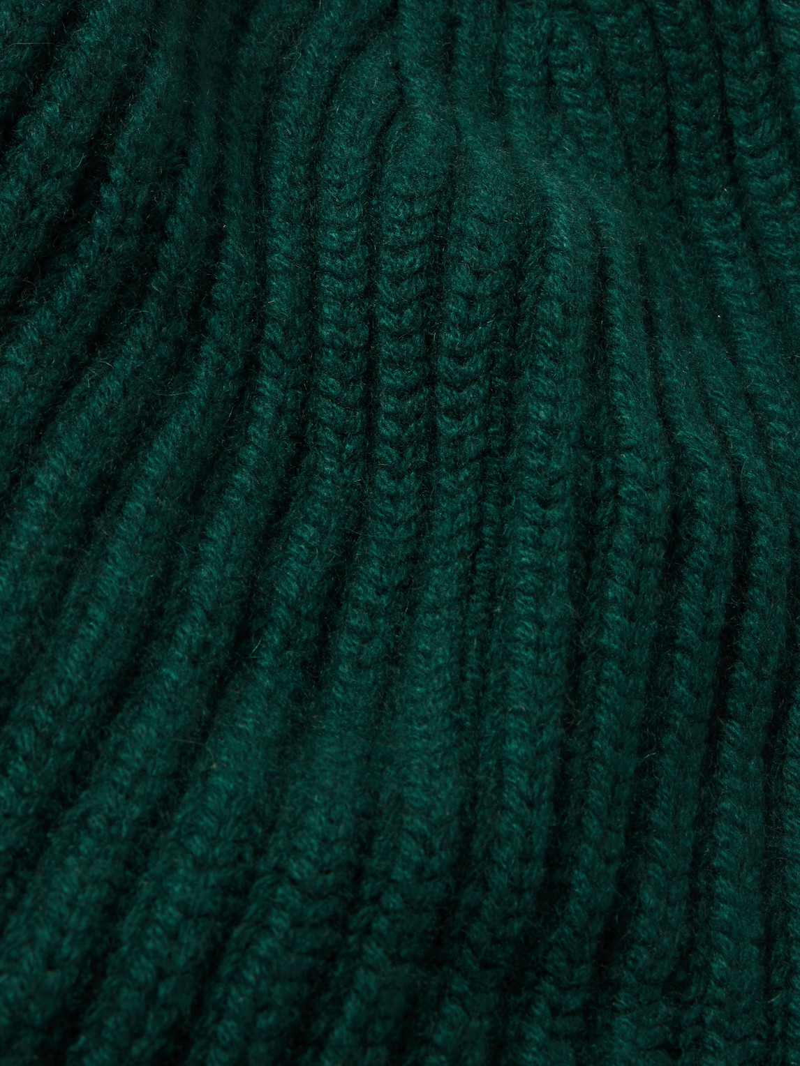 DRAKE'S RIBBED CASHMERE BEANIE 