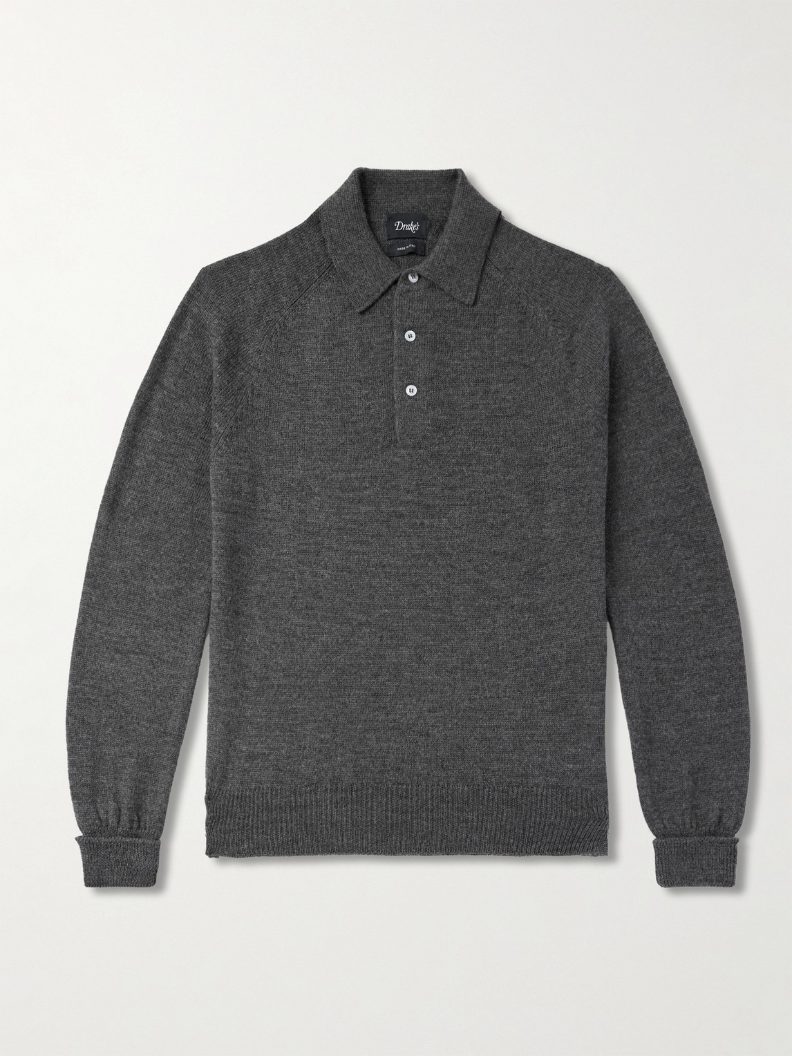 Drake's Wool Polo Shirt - Men