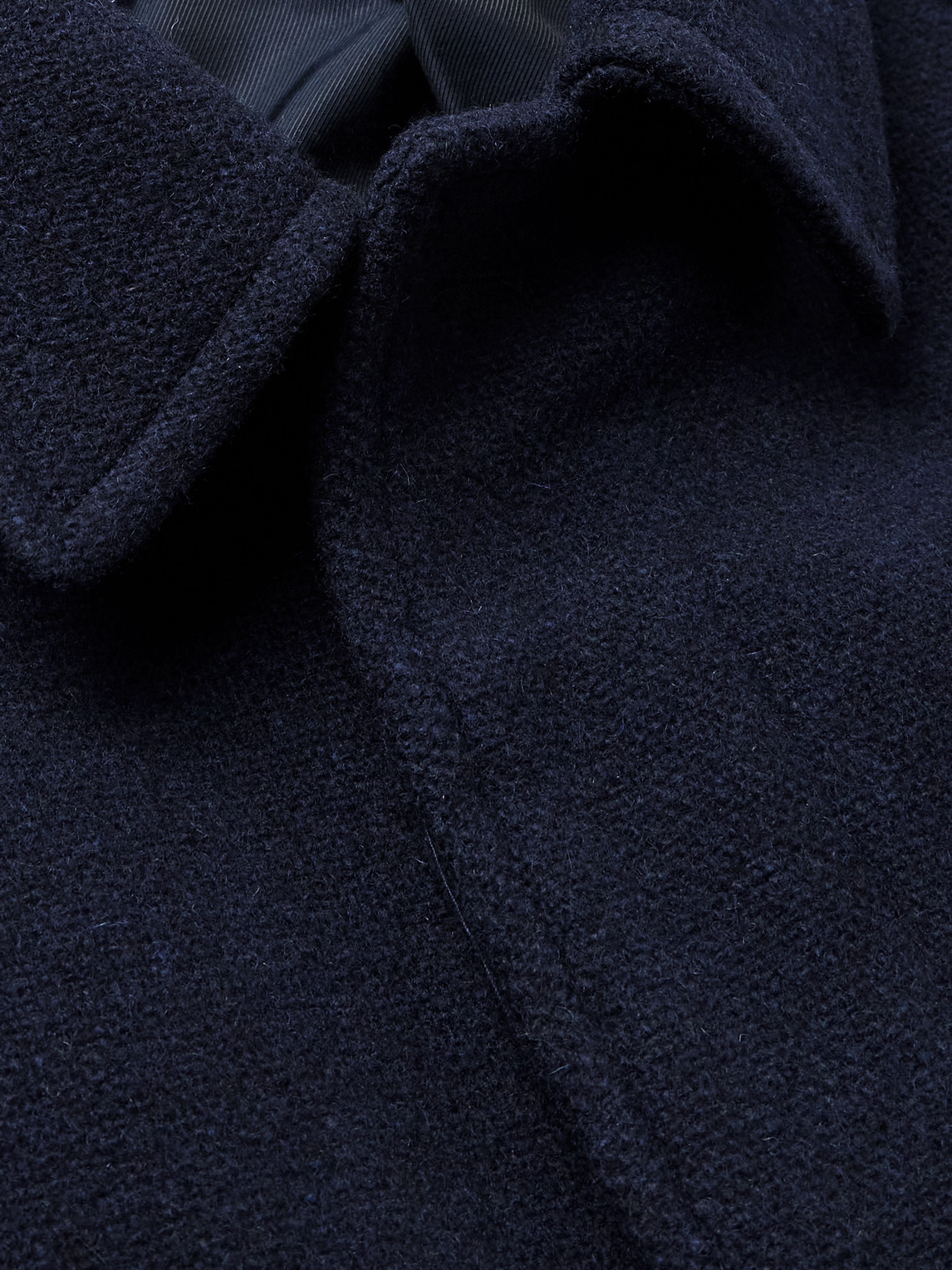 Drake's Wool Coat In Blue