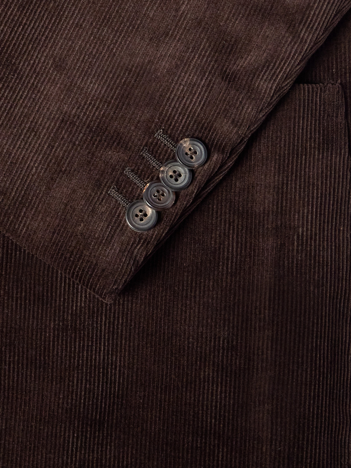 Shop Drake's Slim-fit Cotton-corduroy Blazer In Brown