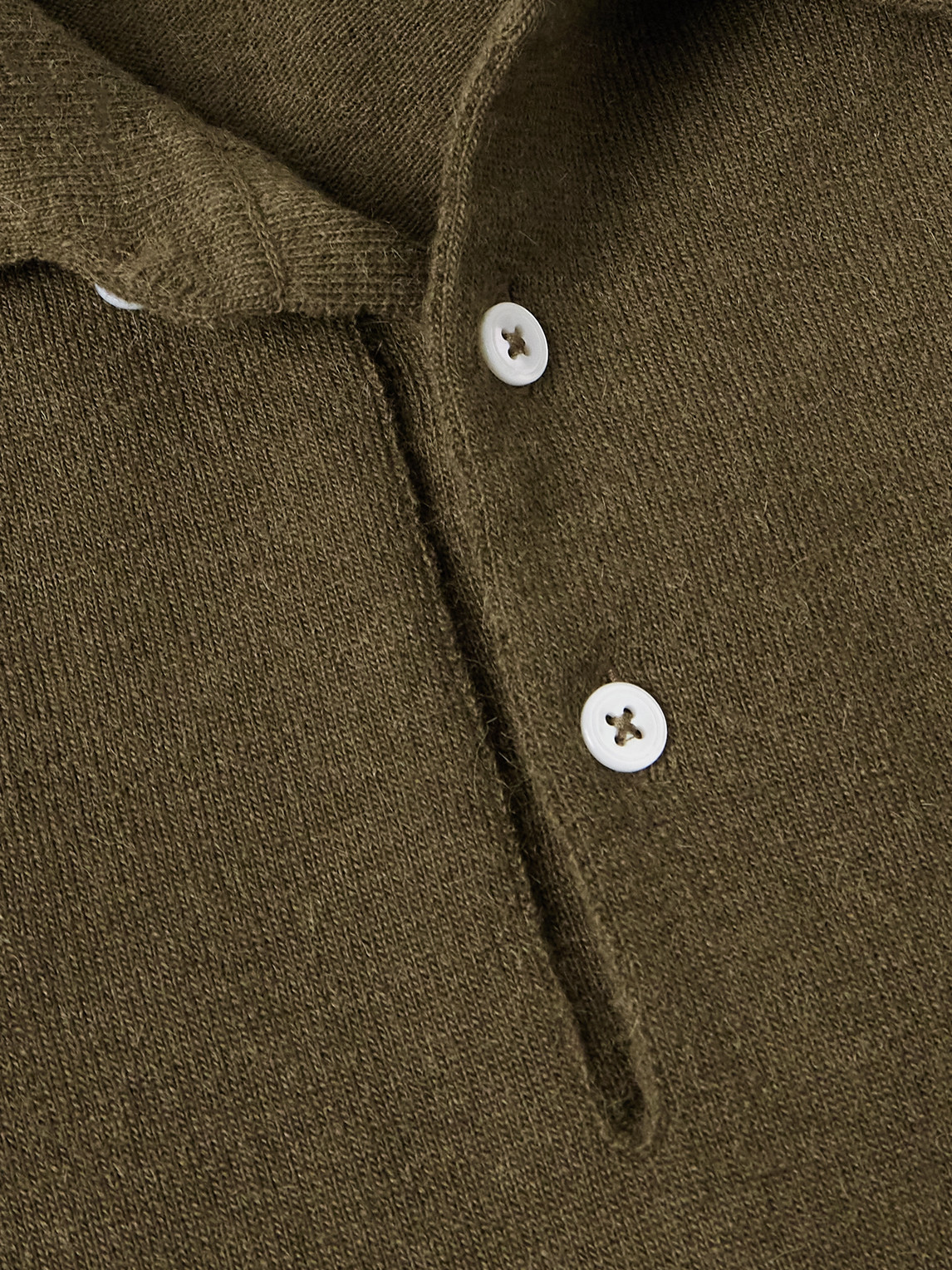 DRAKE'S WOOL AND ALPACA-BLEND POLO SHIRT