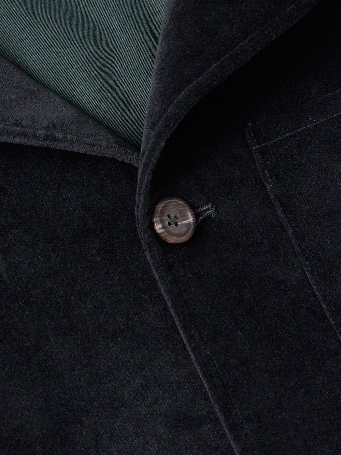 DRAKE'S COTTON-BLEND VELVET CHORE JACKET