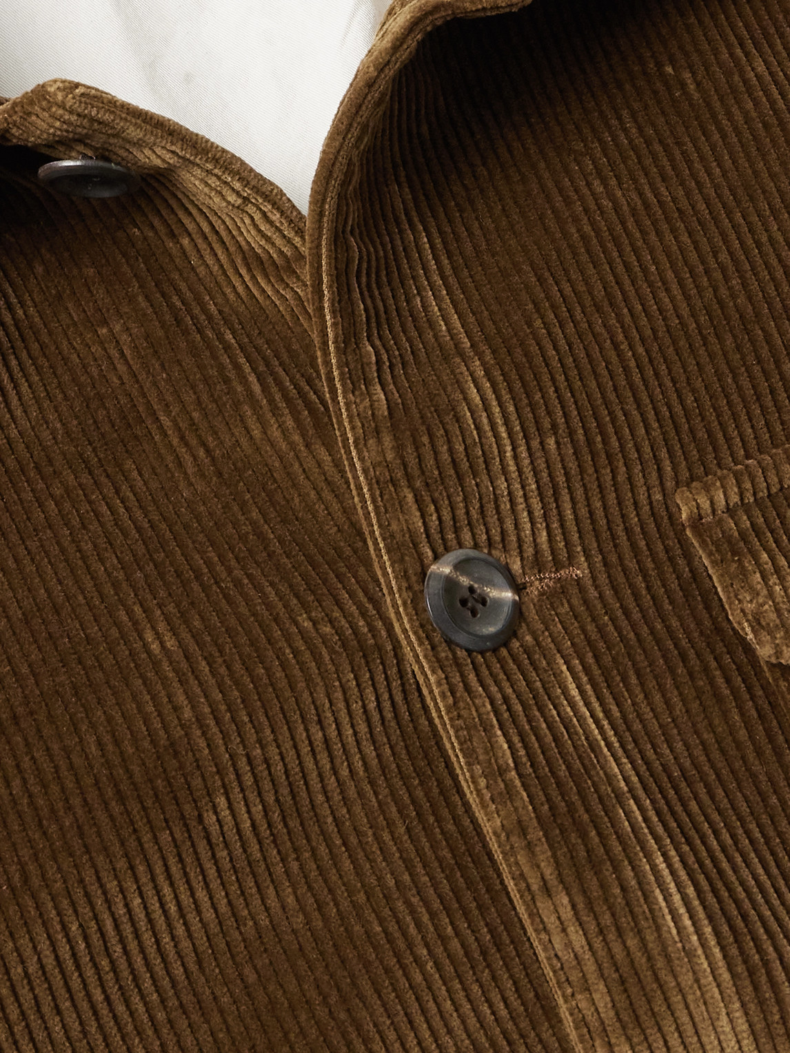 DRAKE'S COTTON-CORDUROY CHORE JACKET