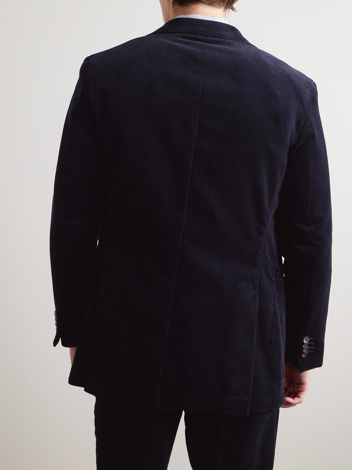 DRAKE'S COTTON-CORDUROY SUIT JACKET