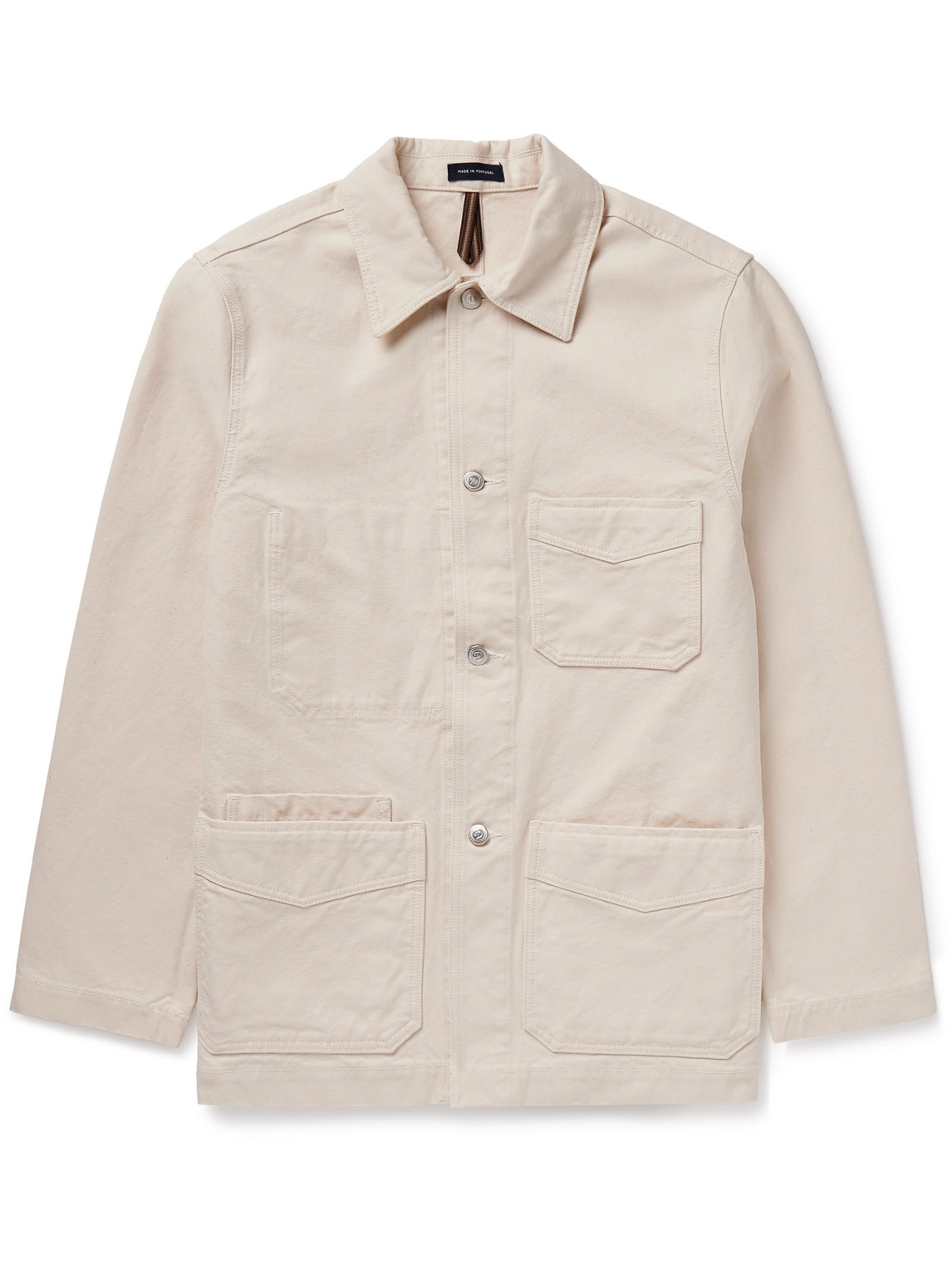 Drake's Cotton-canvas Chore Jacket In Neutrals