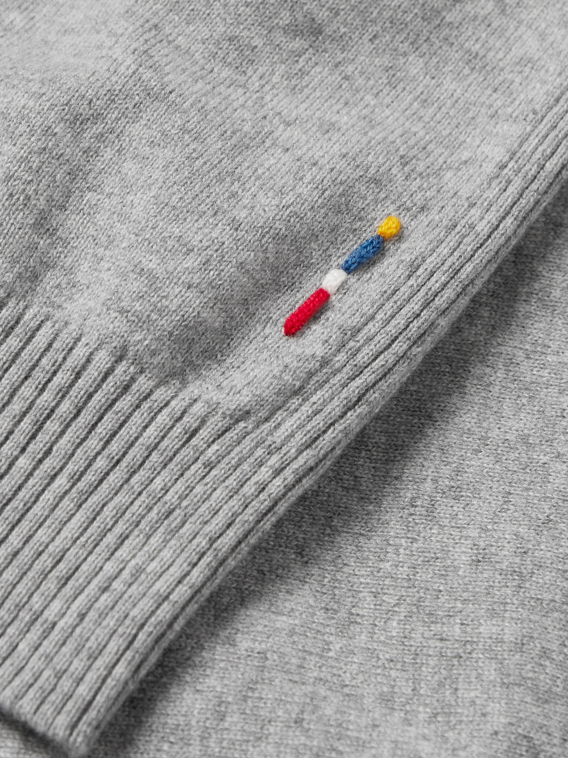 Orlebar Brown Levar Cashmere Sweater In Gray