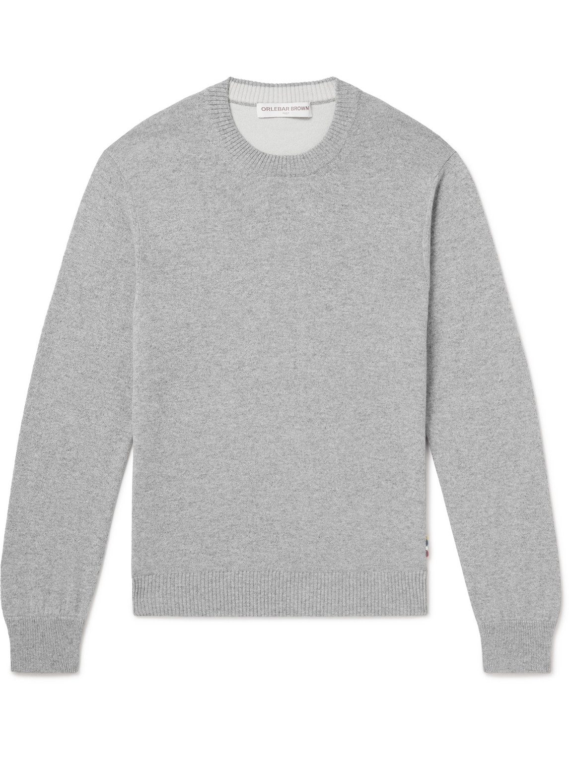 Orlebar Brown Levar Cashmere Sweater In Gray