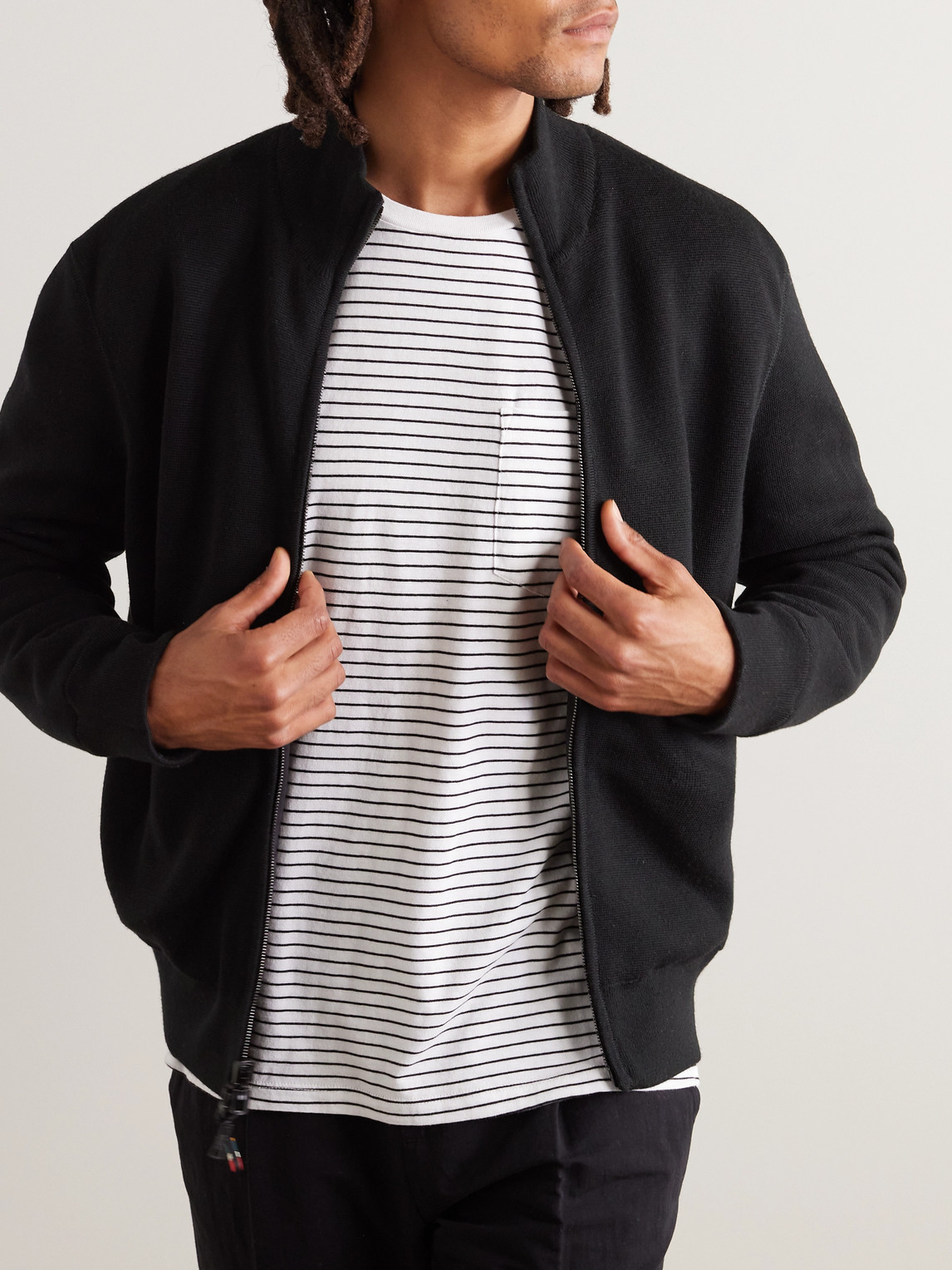ORLEBAR BROWN SEDGELEY REVERSIBLE SHELL AND MERINO WOOL PADDED BOMBER JACKET