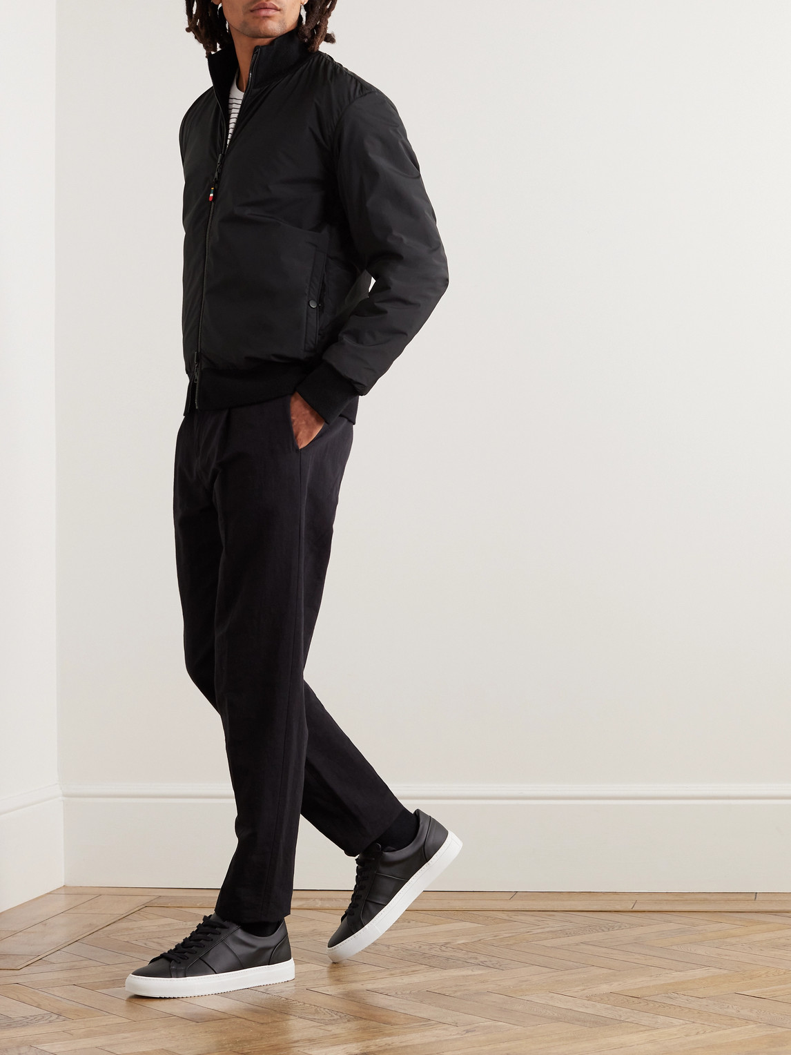 ORLEBAR BROWN SEDGELEY REVERSIBLE SHELL AND MERINO WOOL PADDED BOMBER JACKET