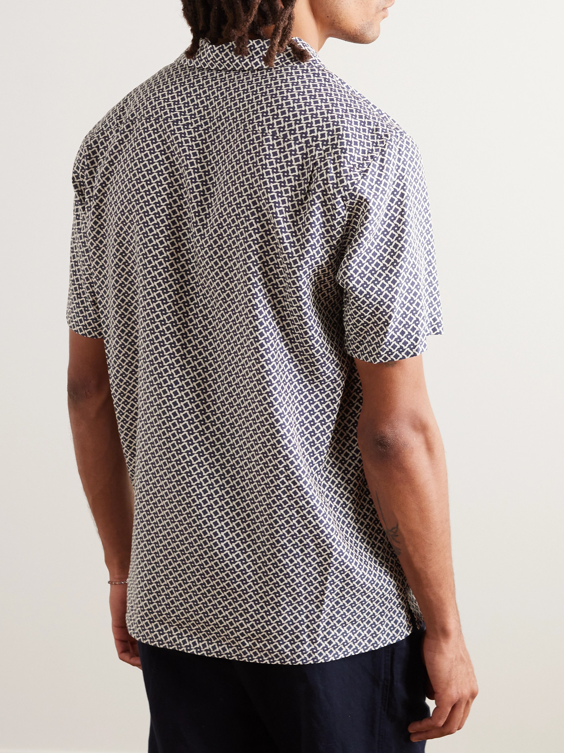 Orlebar Brown "travis Seglas" Shirt In Blue