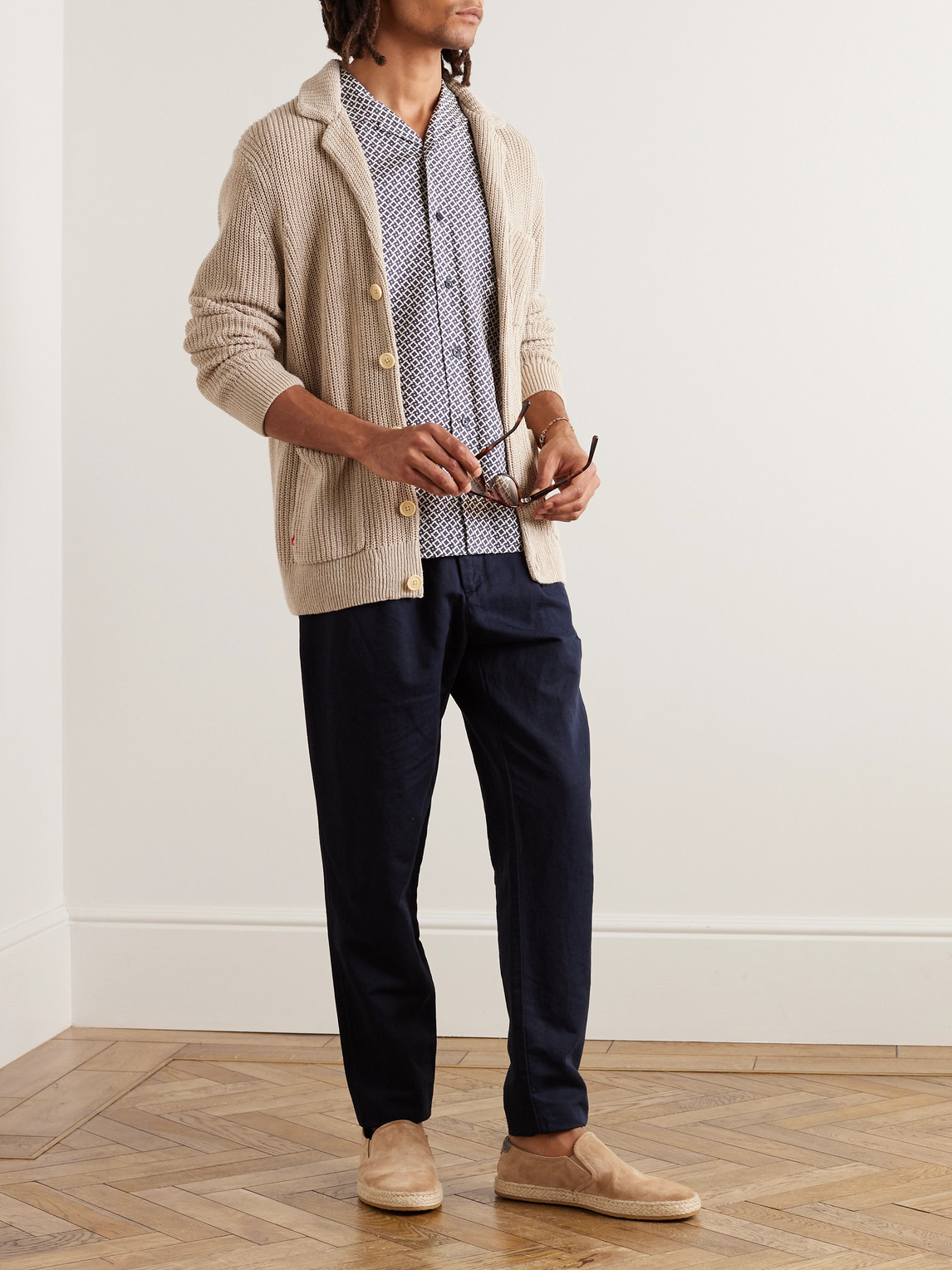 Orlebar Brown "travis Seglas" Shirt In Blue