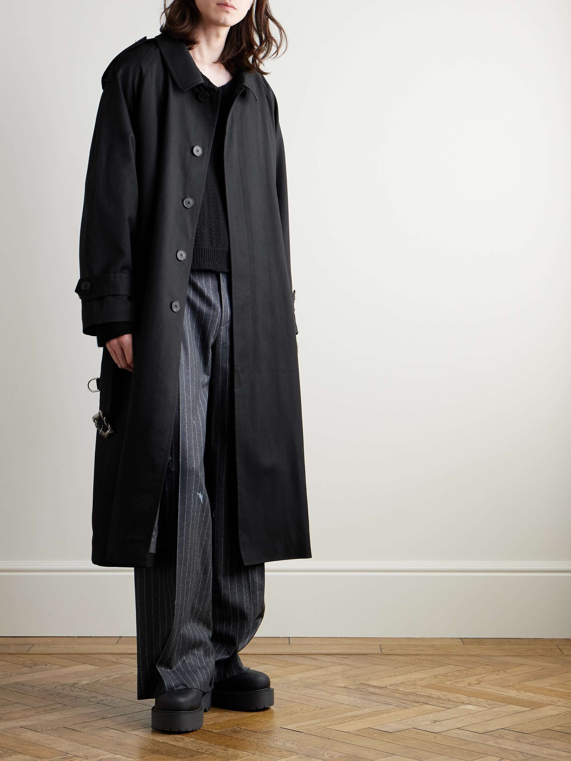 ENFANTS RICHES DÉPRIMÉS Corduroy-Trimmed Printed Distressed