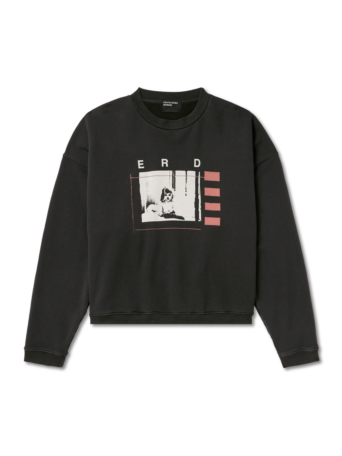 Enfants Riches Deprimes Logo-print Cotton-jersey Sweatshirt In Black