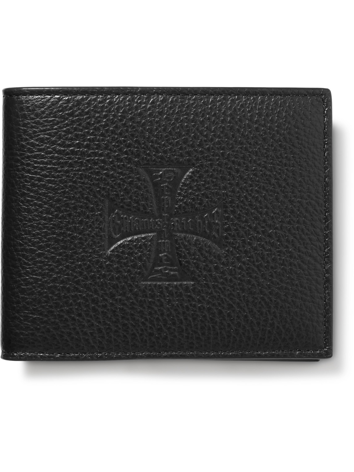 Enfants Riches Deprimes Logo-debossed Full-grain Leather Billfold Wallet In Black