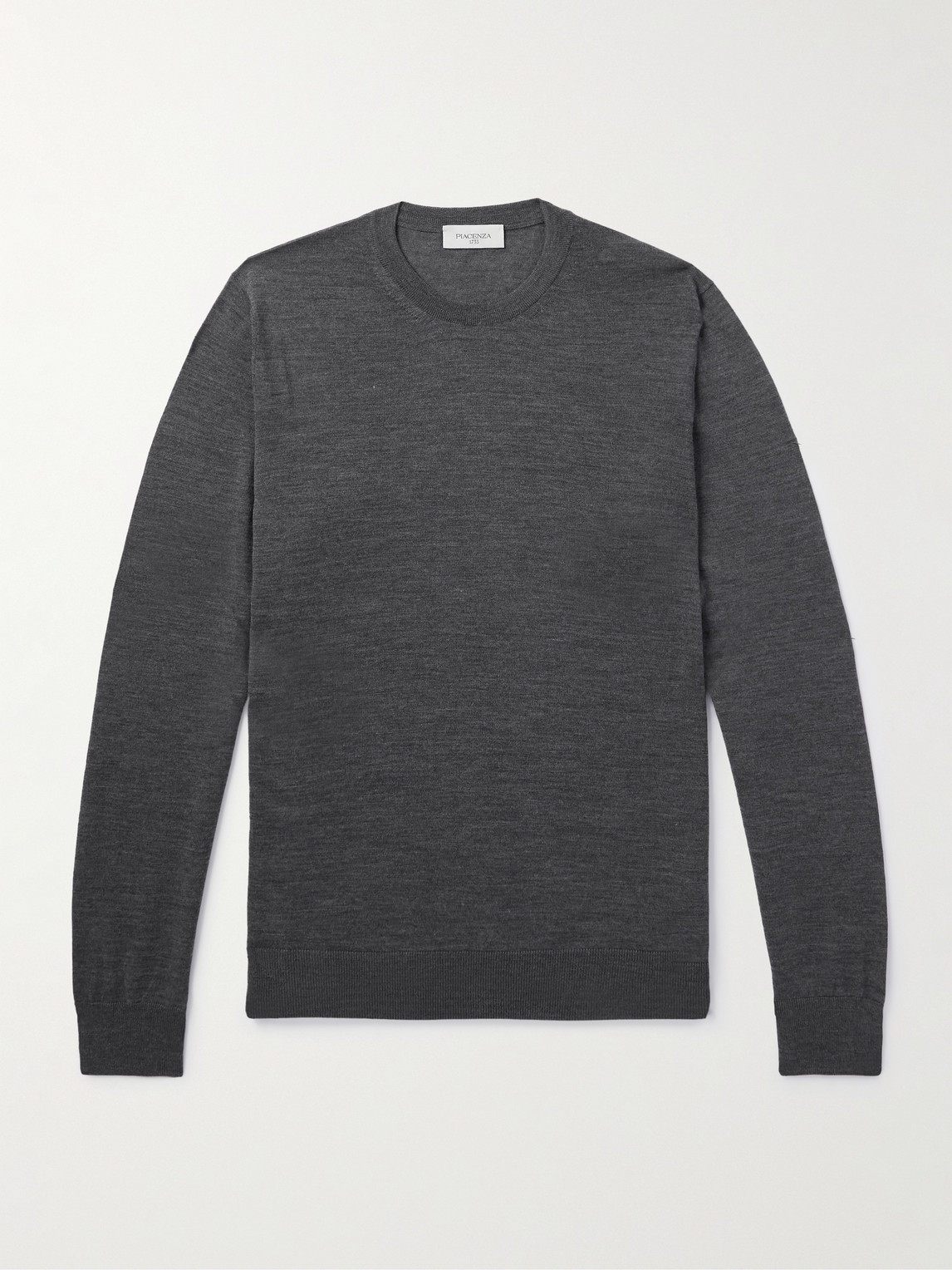 Piacenza 1733 Slim-fit Wool Sweater In Gray