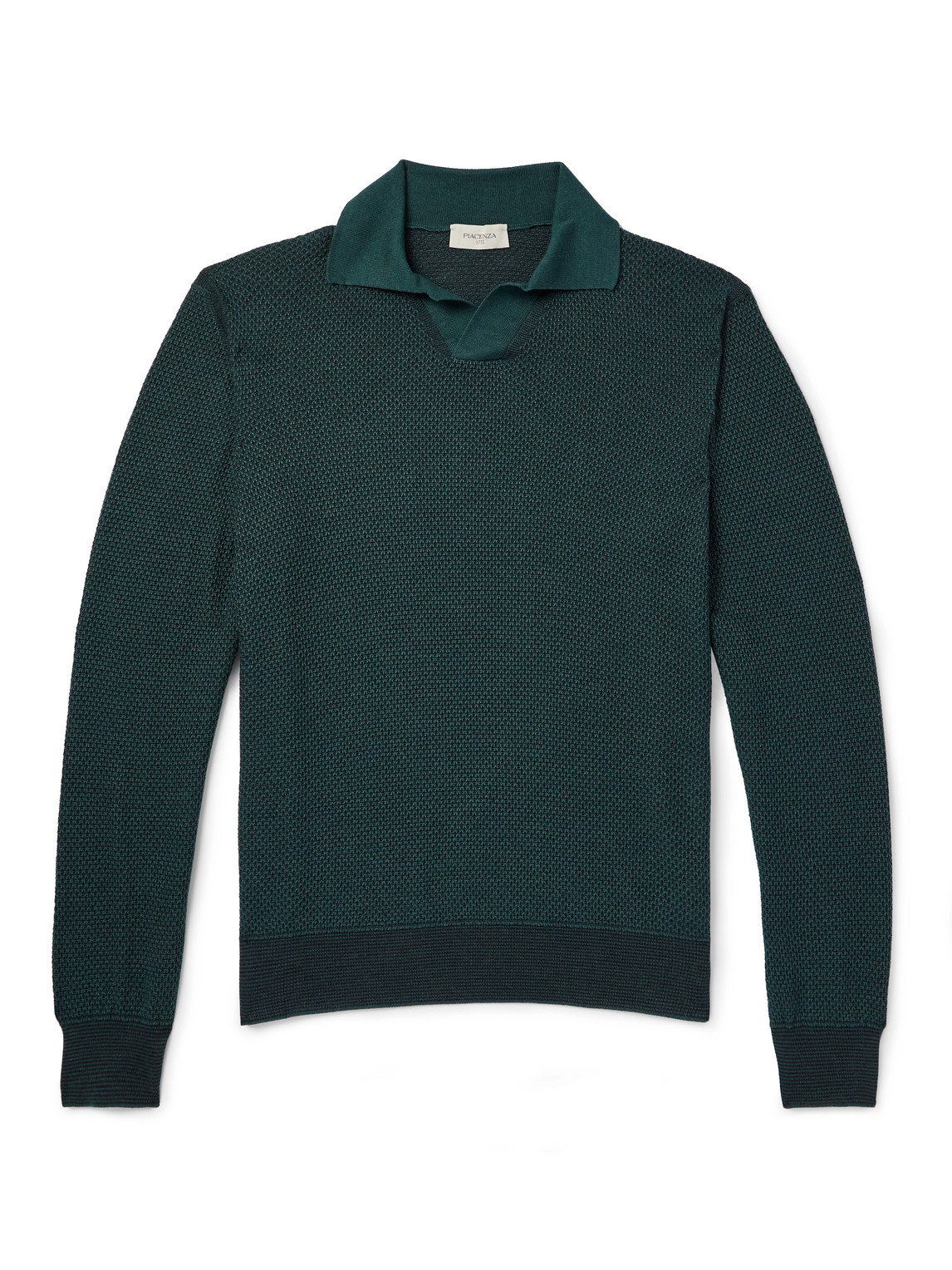 Sailor Textured Virgin Wool Polo Shirt
